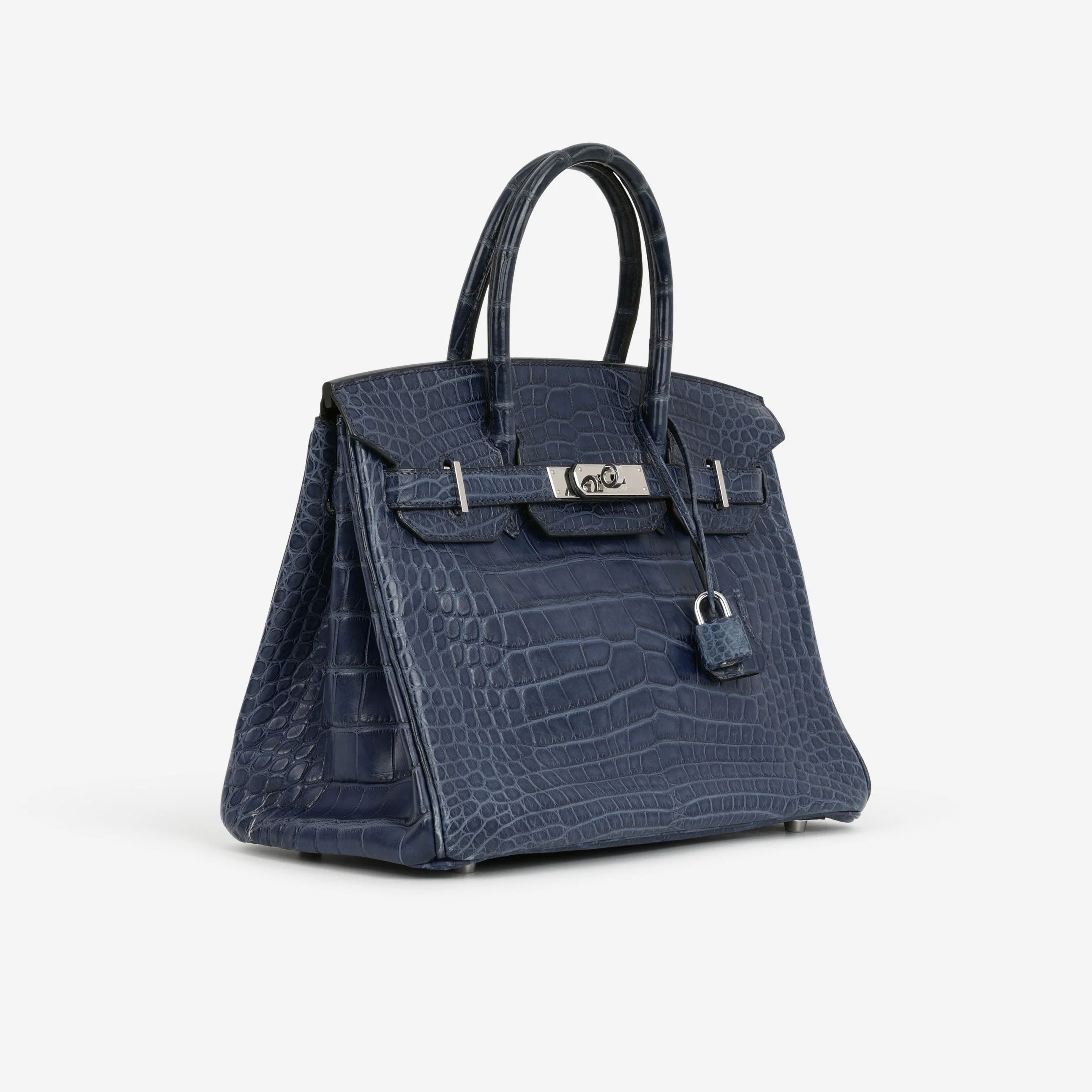 Hermès Birkin 30 - Bleu De Malte Alligator | Palladium Hardware - Image 2