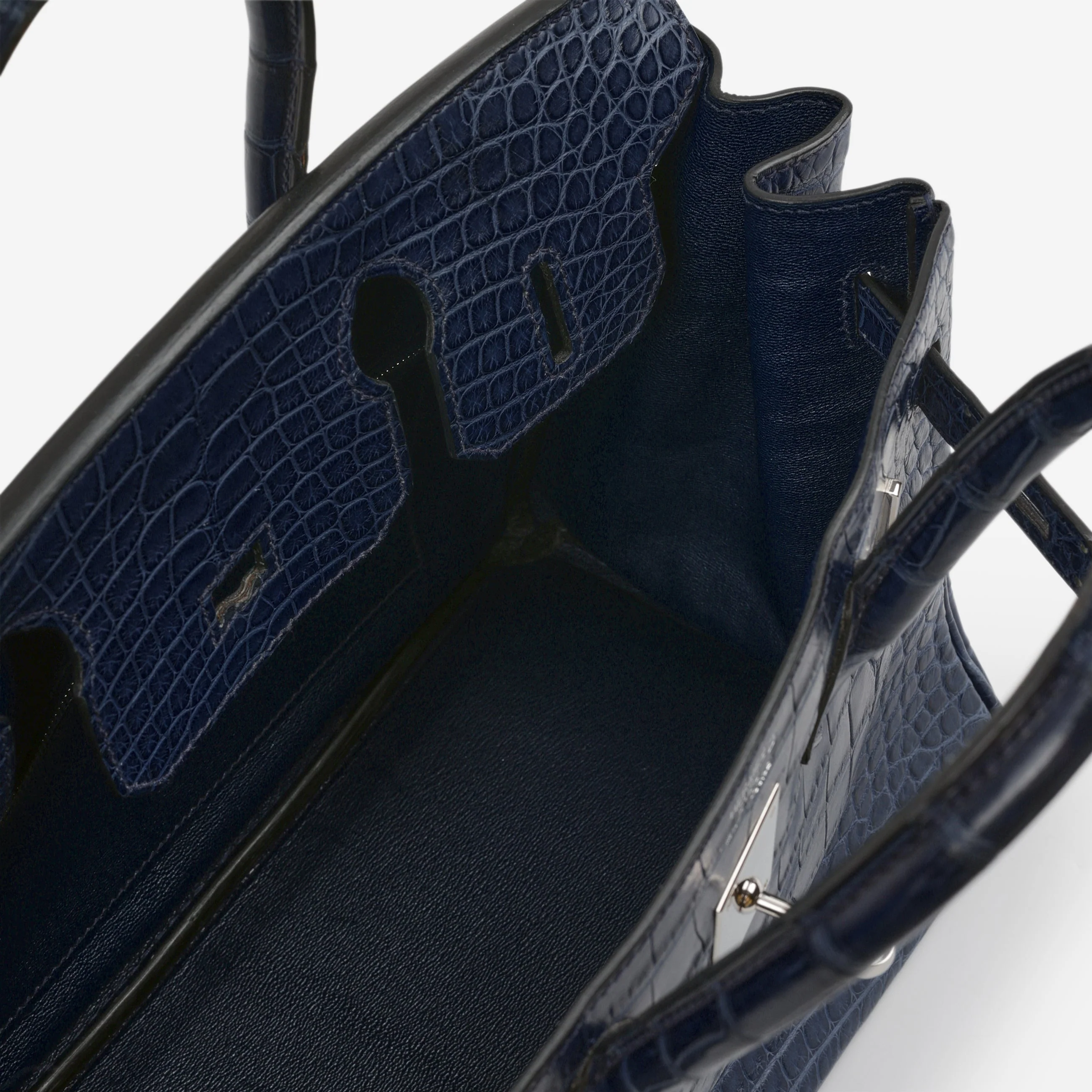 Hermès Birkin 30 - Bleu De Malte Alligator | Palladium Hardware - Image 5