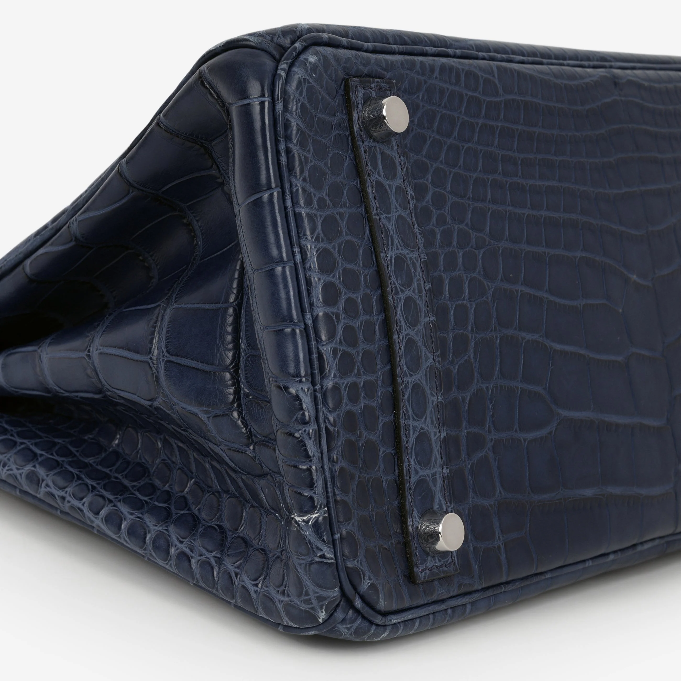 Hermès Birkin 30 - Bleu De Malte Alligator | Palladium Hardware - Image 7