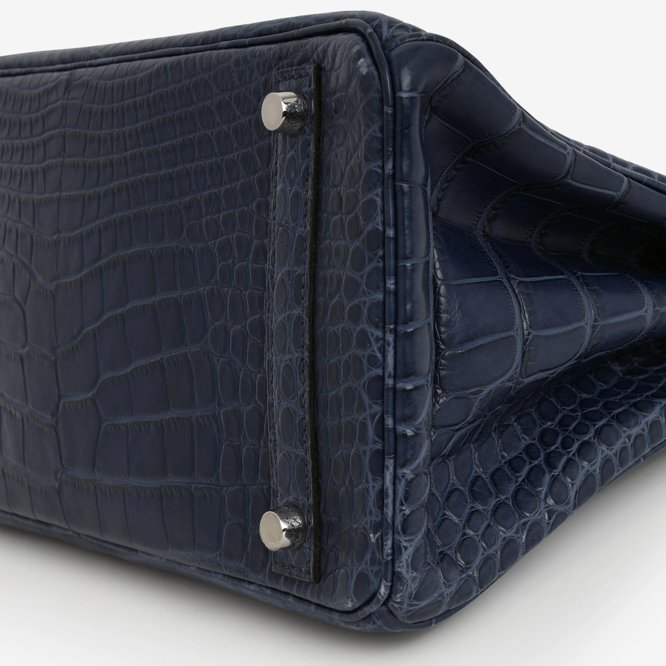 Hermès Birkin 30 - Bleu De Malte Alligator | Palladium Hardware - Image 8