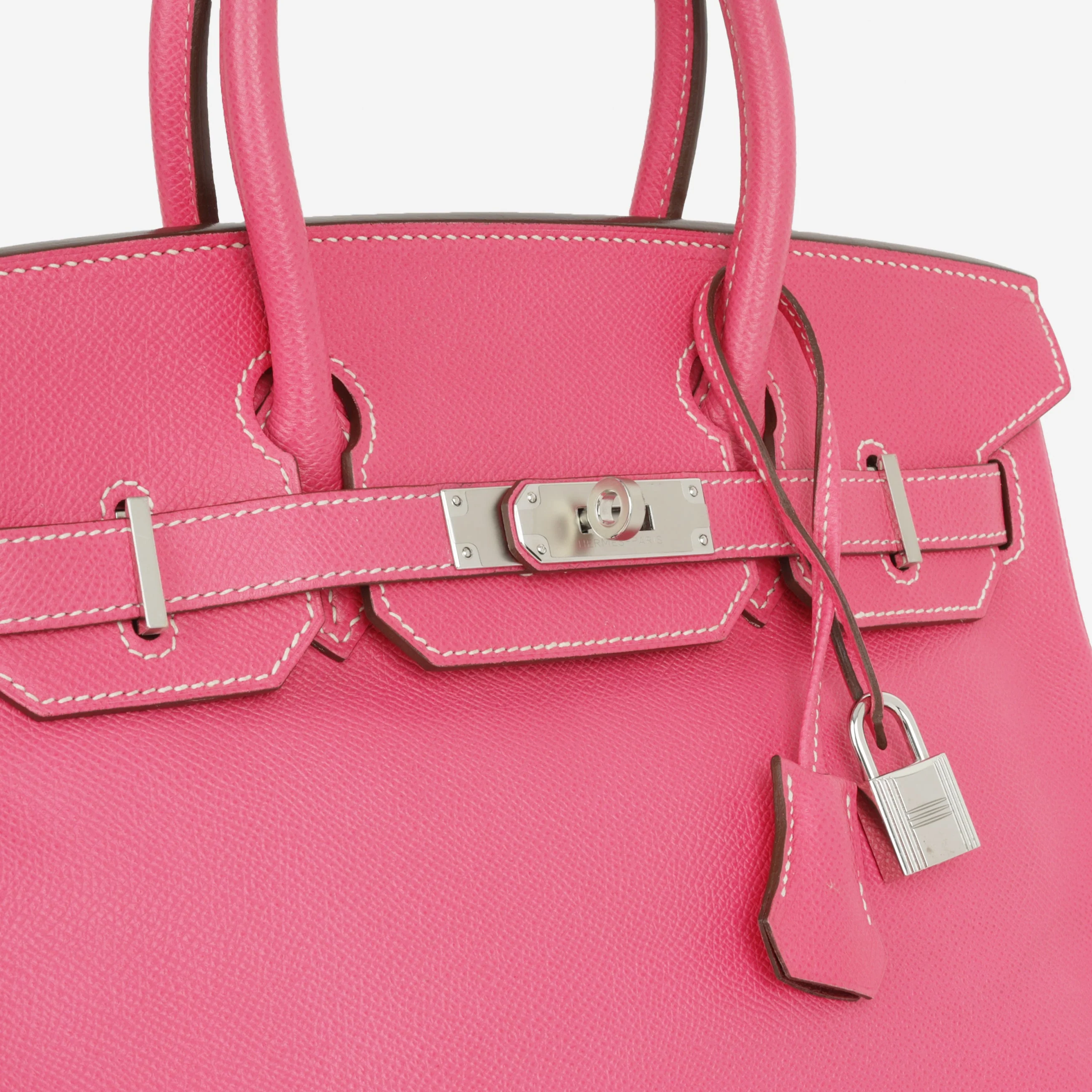 Hermès Birkin 30 Candy - Rose Tyrien / Rose Tosca Epsom | Palladium Hardware - Image 10