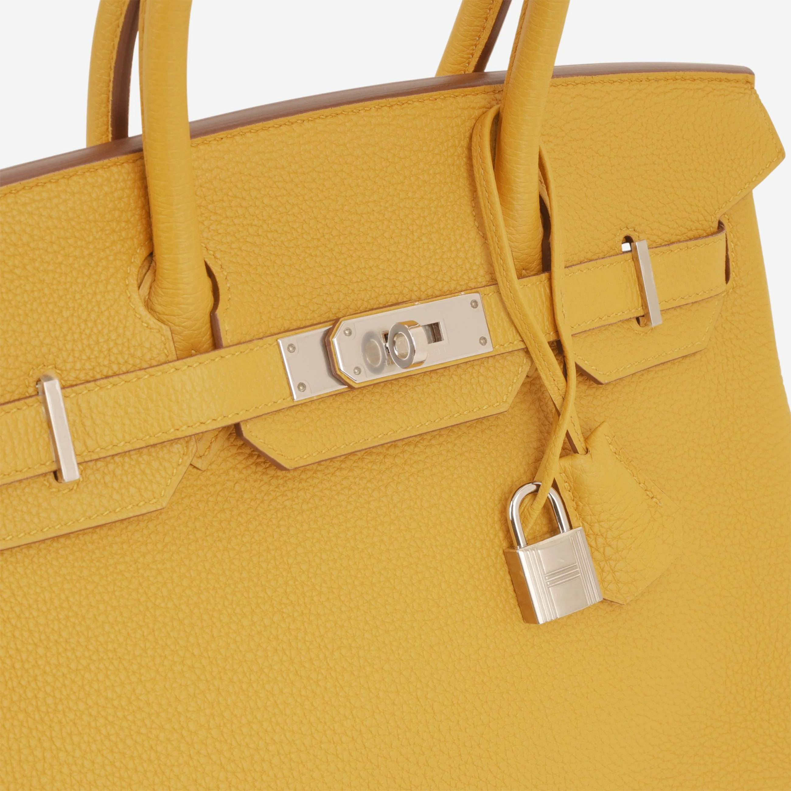 Hermès Birkin 30 - Jaune Ambre Togo | Palladium Hardware - Image 8