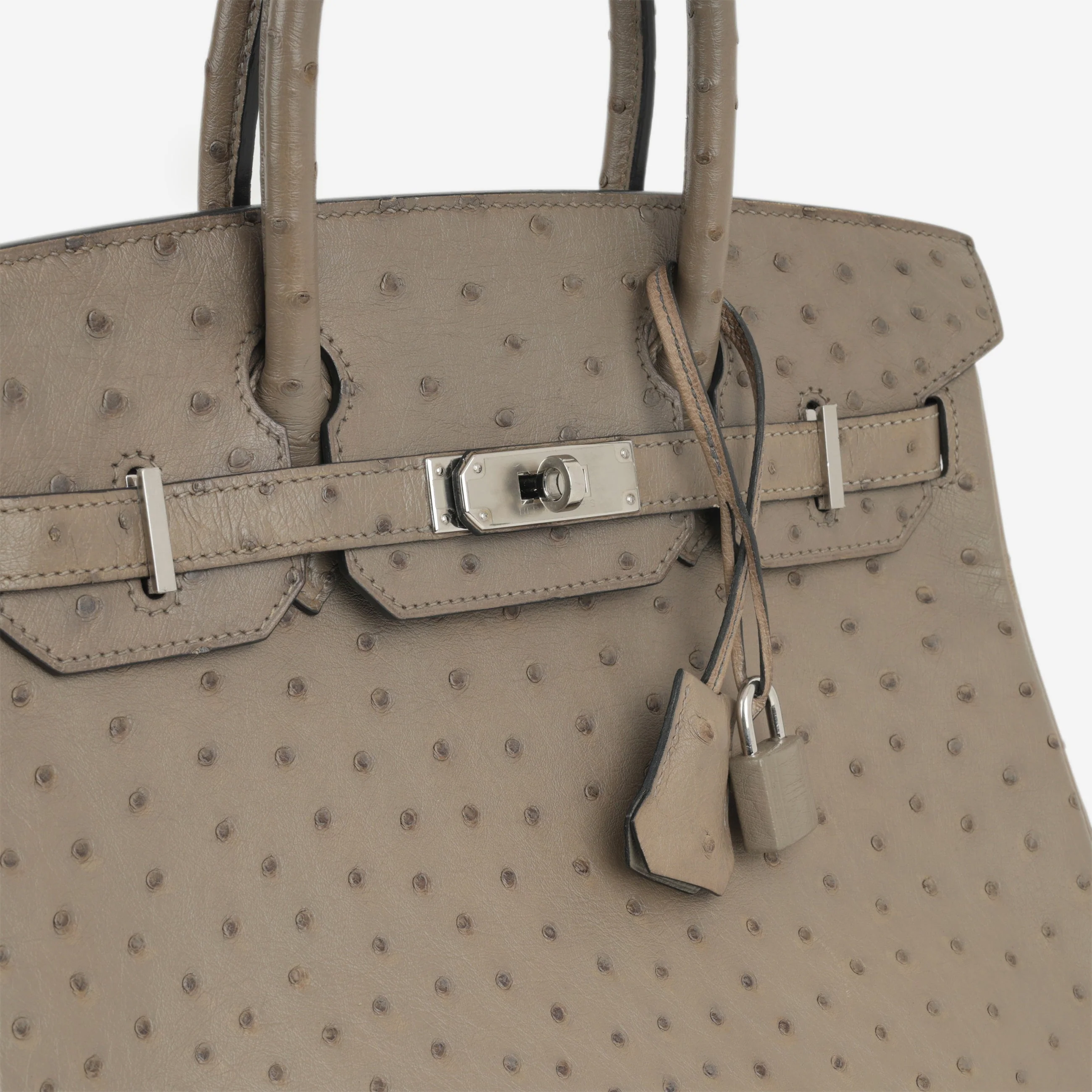 Hermès Birkin 30 - Mousse Ostrich | Palladium Hardware - Image 10