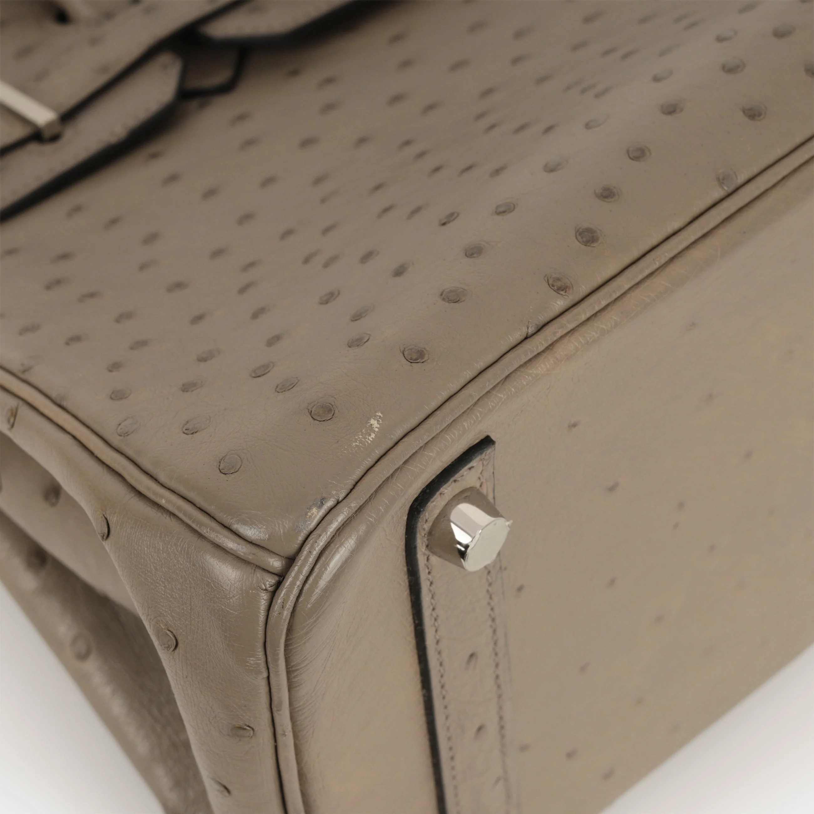 Hermès Birkin 30 - Mousse Ostrich | Palladium Hardware - Image 7