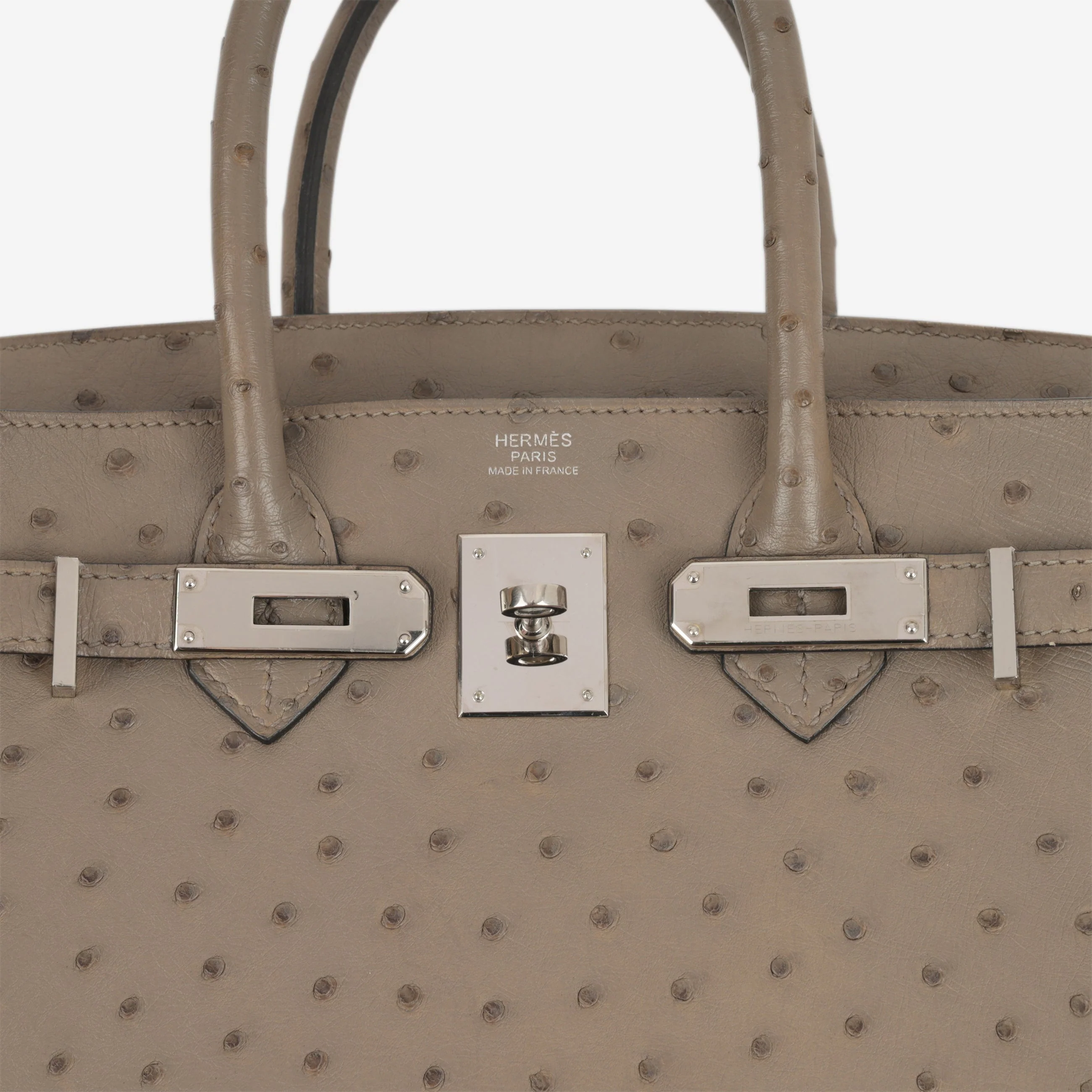 Hermès Birkin 30 - Mousse Ostrich | Palladium Hardware - Image 9