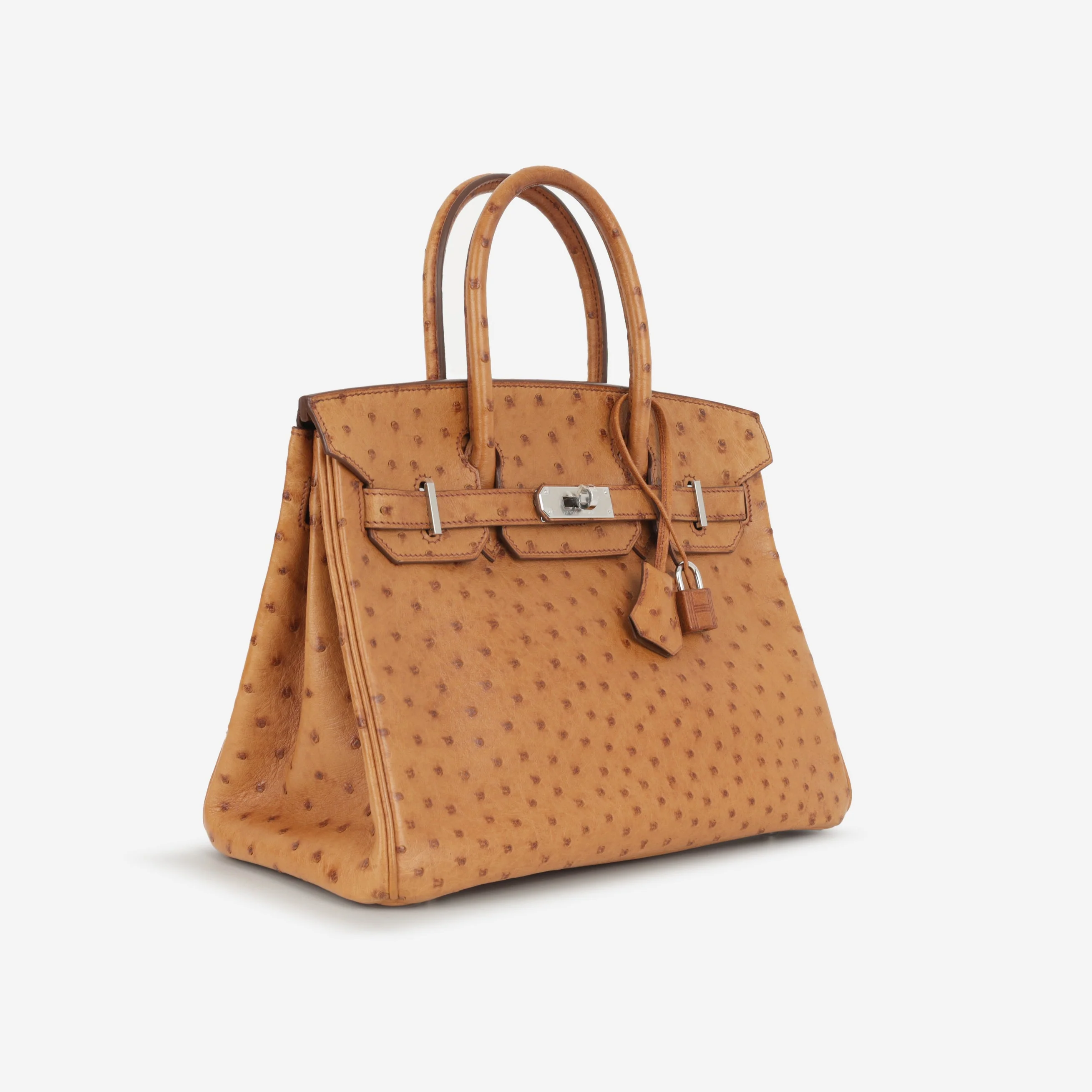 Hermès Birkin 30 - Natural Sable Ostrich | Palladium Hardware - Image 2