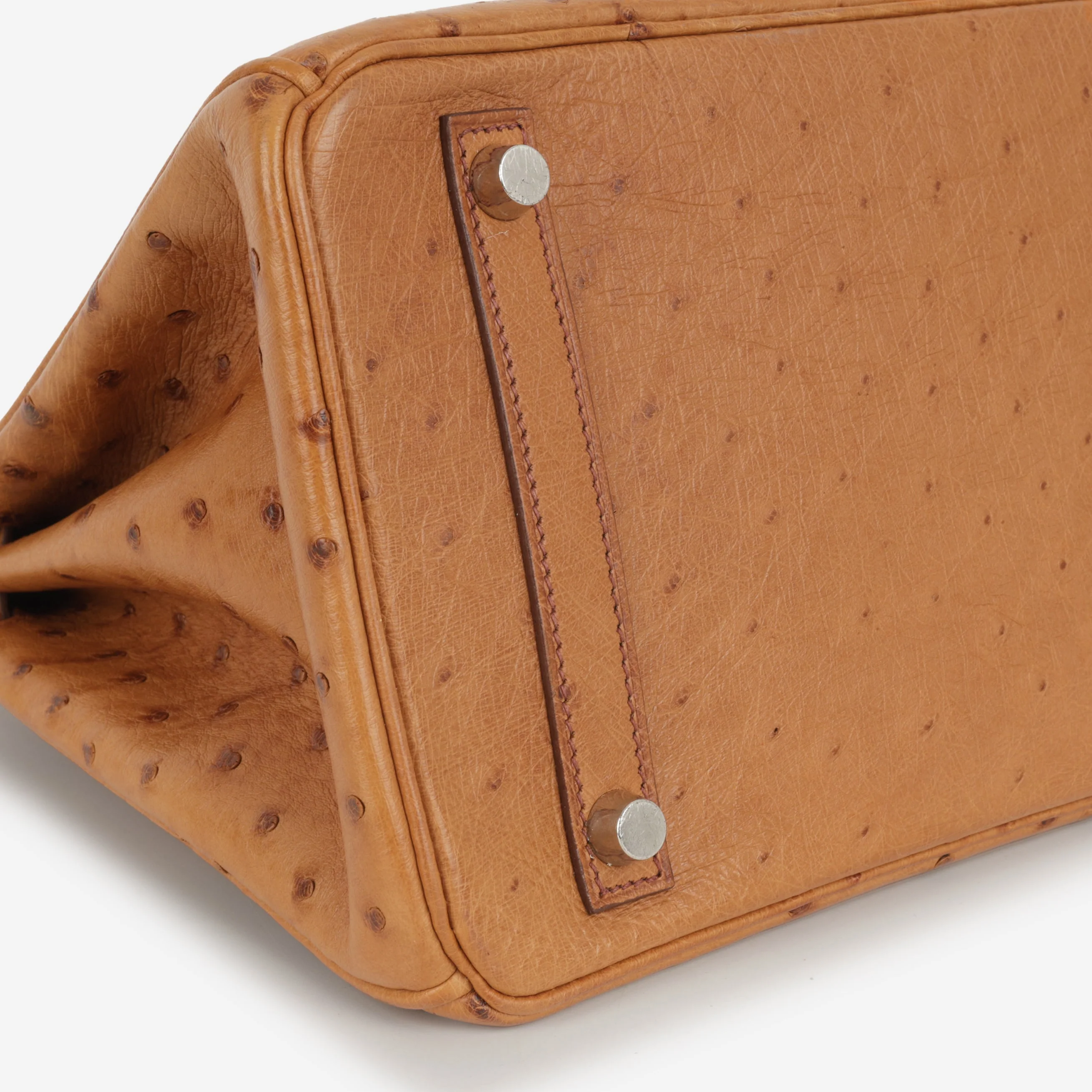 Hermès Birkin 30 - Natural Sable Ostrich | Palladium Hardware - Image 5