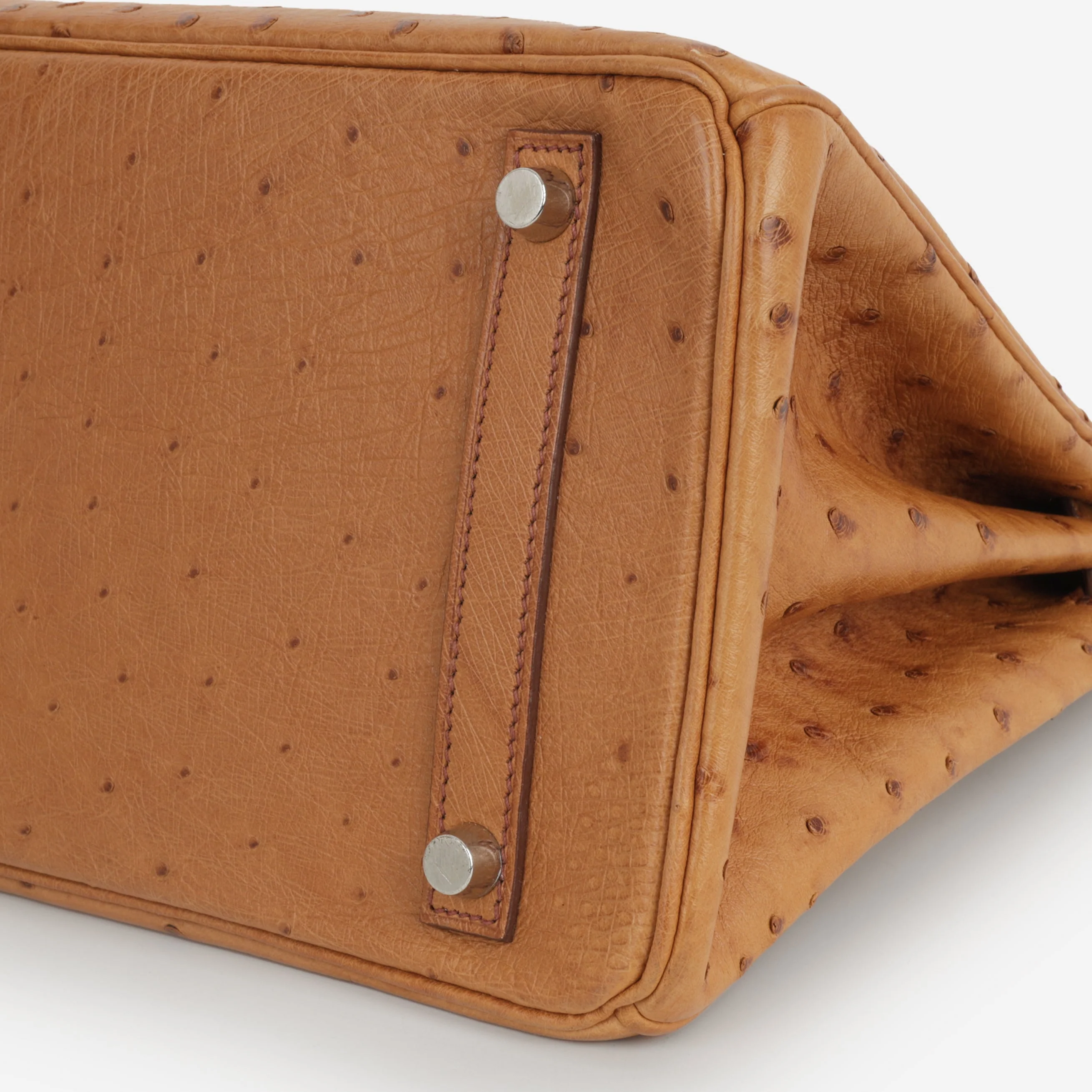 Hermès Birkin 30 - Natural Sable Ostrich | Palladium Hardware - Image 6