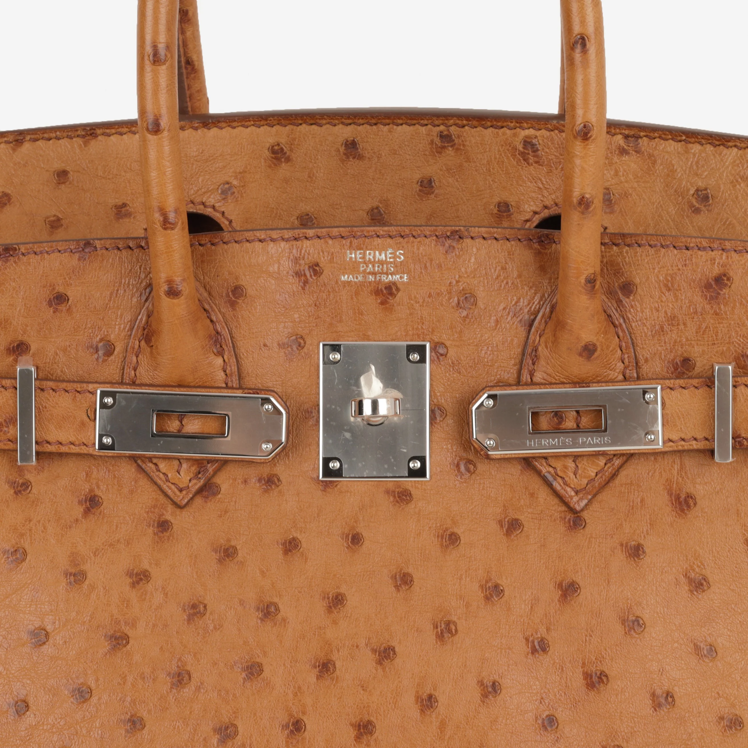 Hermès Birkin 30 - Natural Sable Ostrich | Palladium Hardware - Image 7