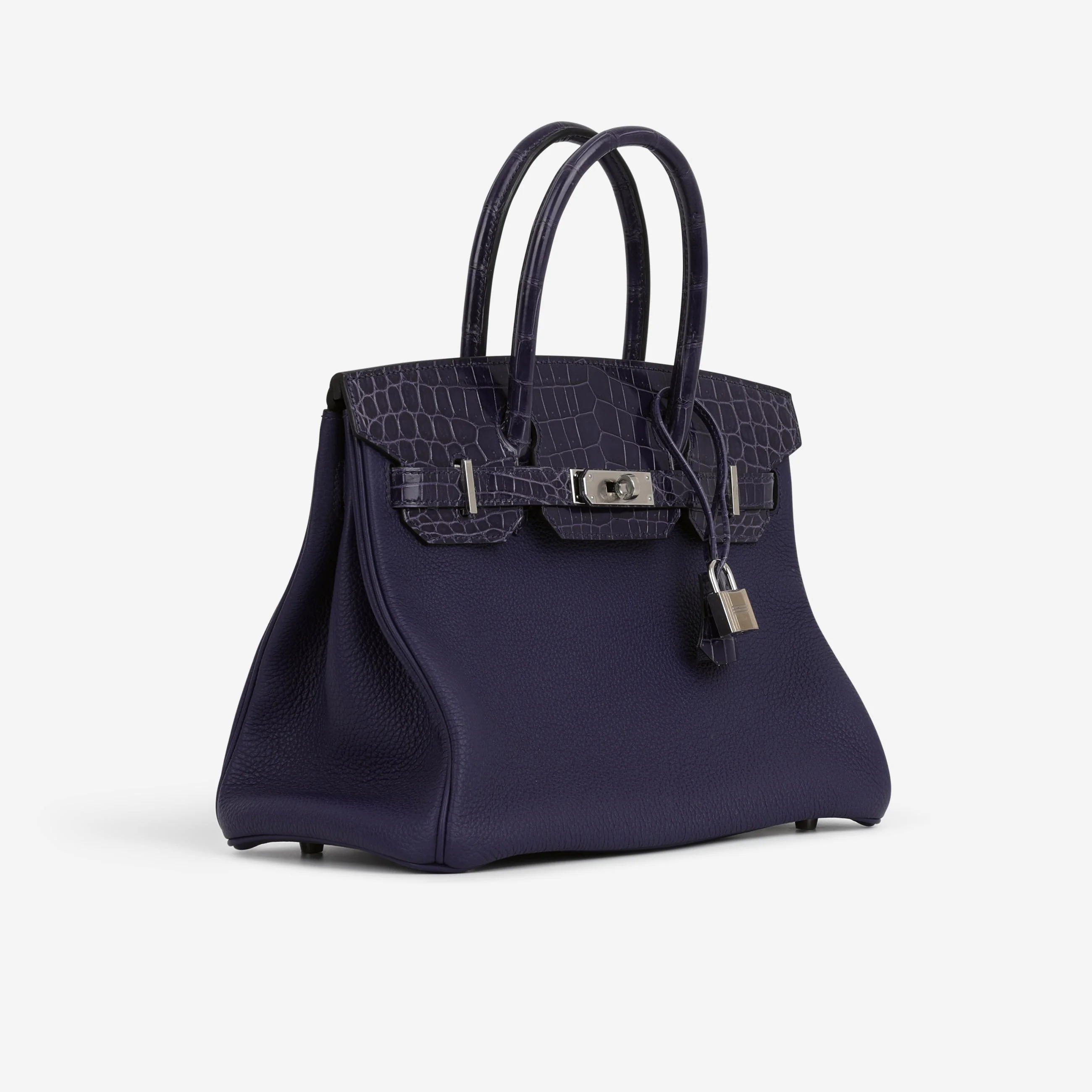 Hermès Birkin 30 Touch - Bleu Encre Togo / Crocodile Niloticus | Palladium Hardware - Image 2
