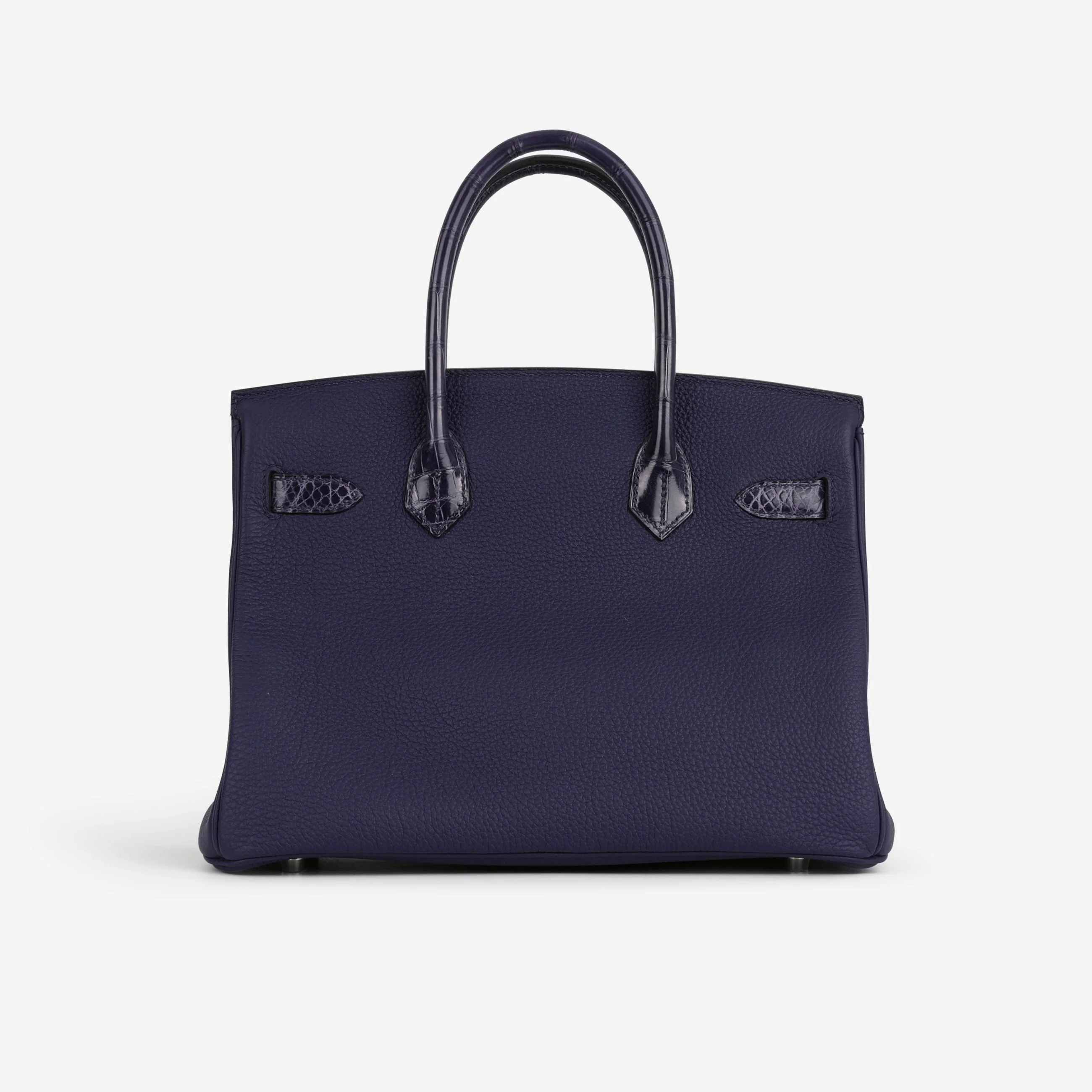 Hermès Birkin 30 Touch - Bleu Encre Togo / Crocodile Niloticus | Palladium Hardware - Image 3