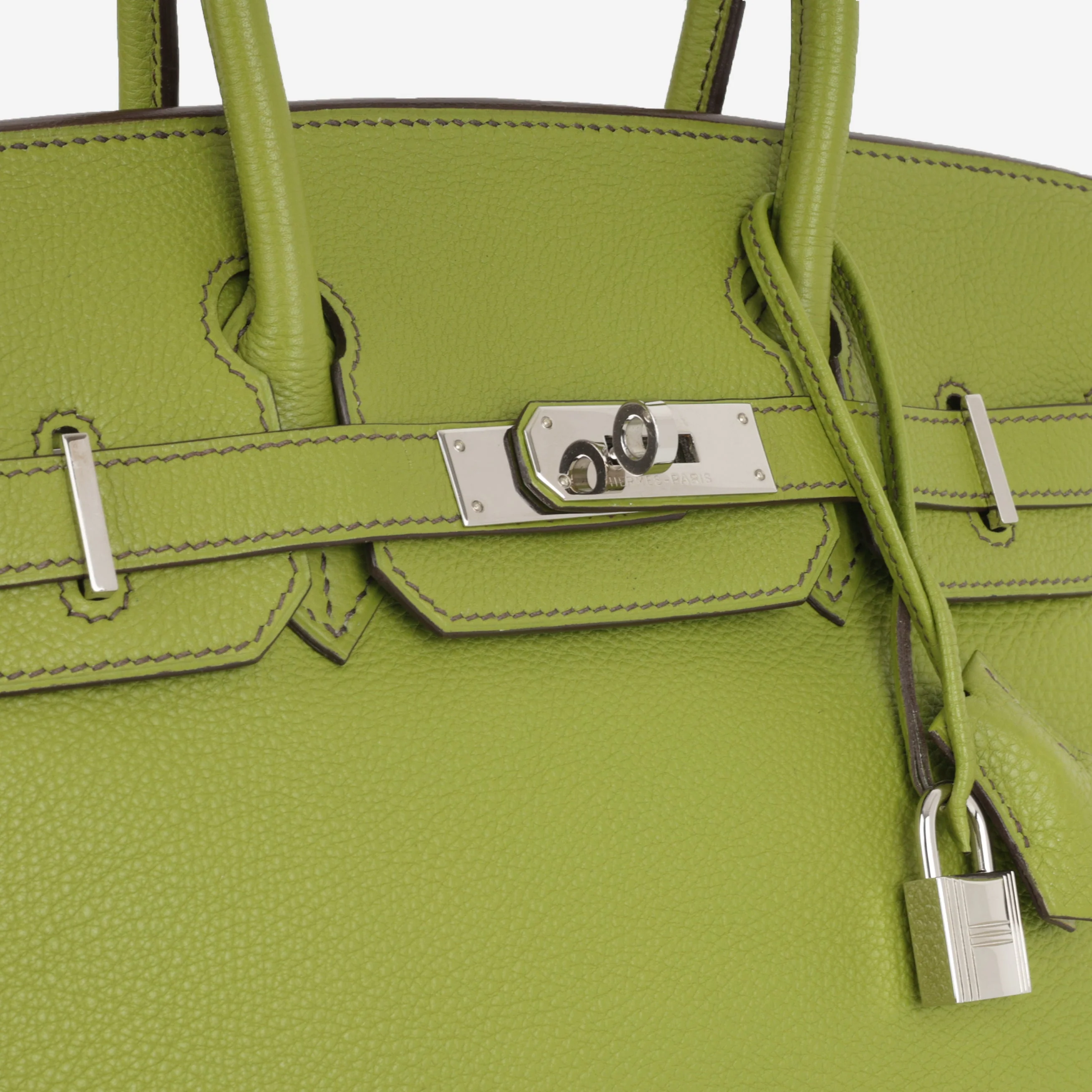 Hermès Birkin 30 - Vert Anis Togo | Palladium - Image 10