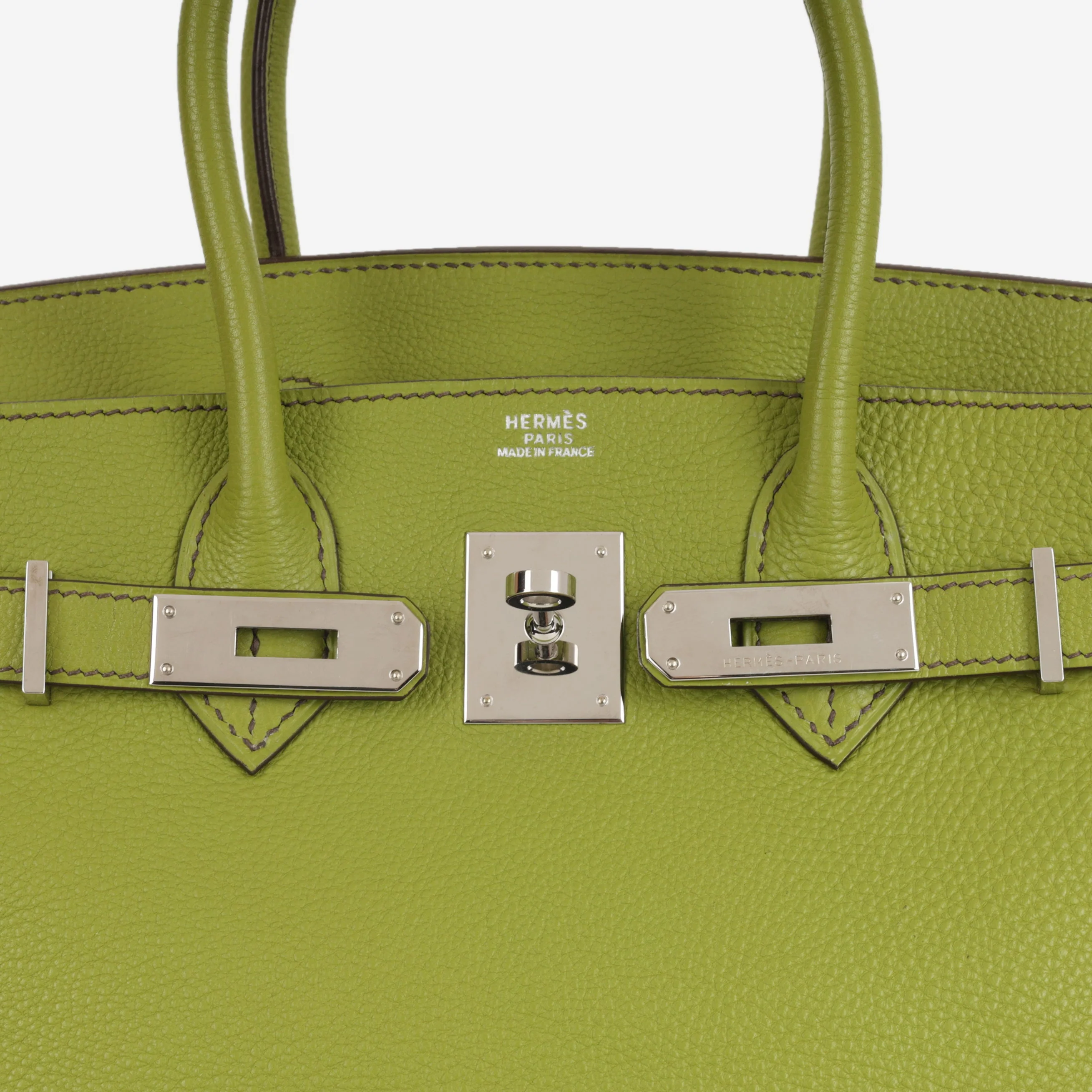 Hermès Birkin 30 - Vert Anis Togo | Palladium - Image 9