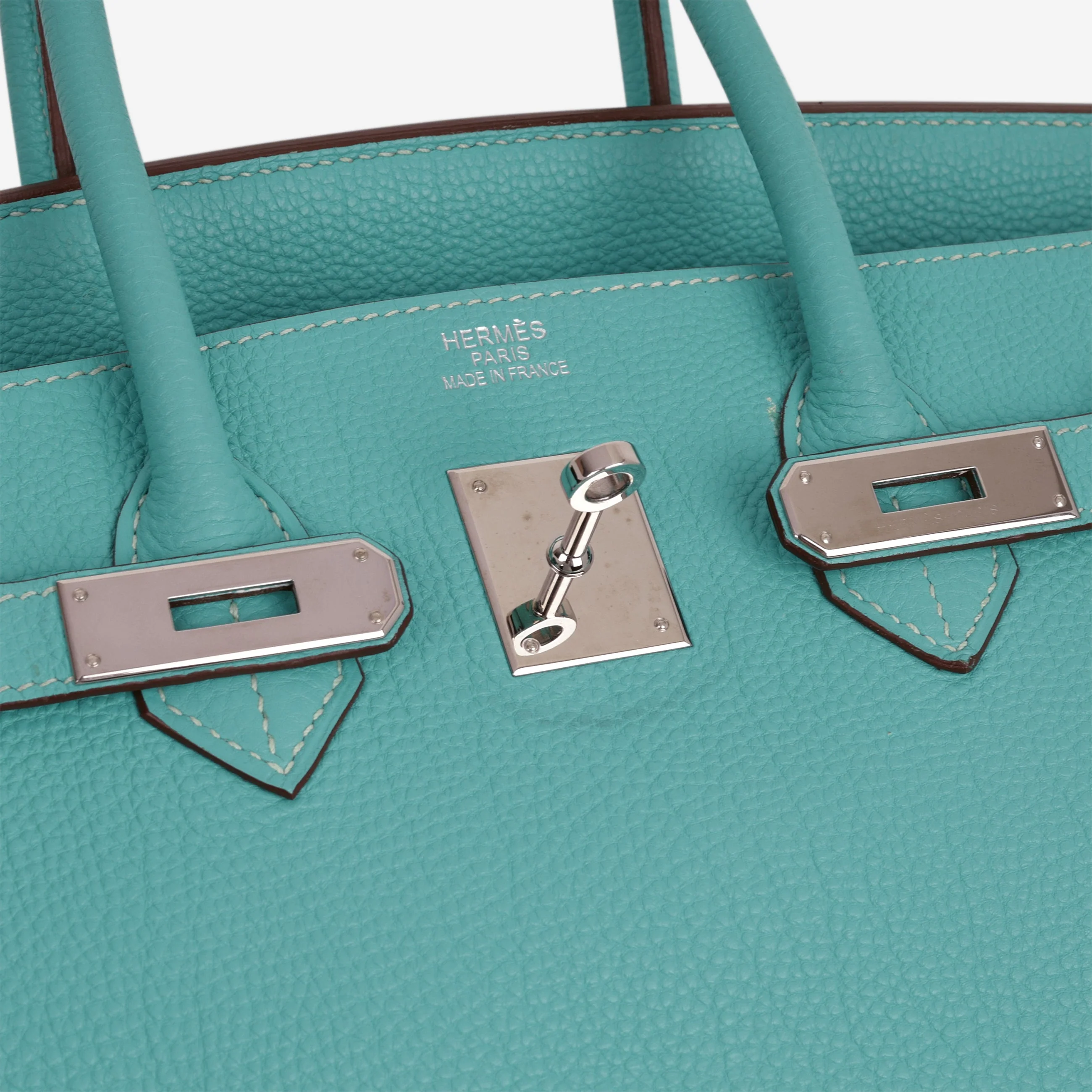 Hermès Birkin 35 - Bleu Lagoon Togo | Palladium Hardware - Image 13