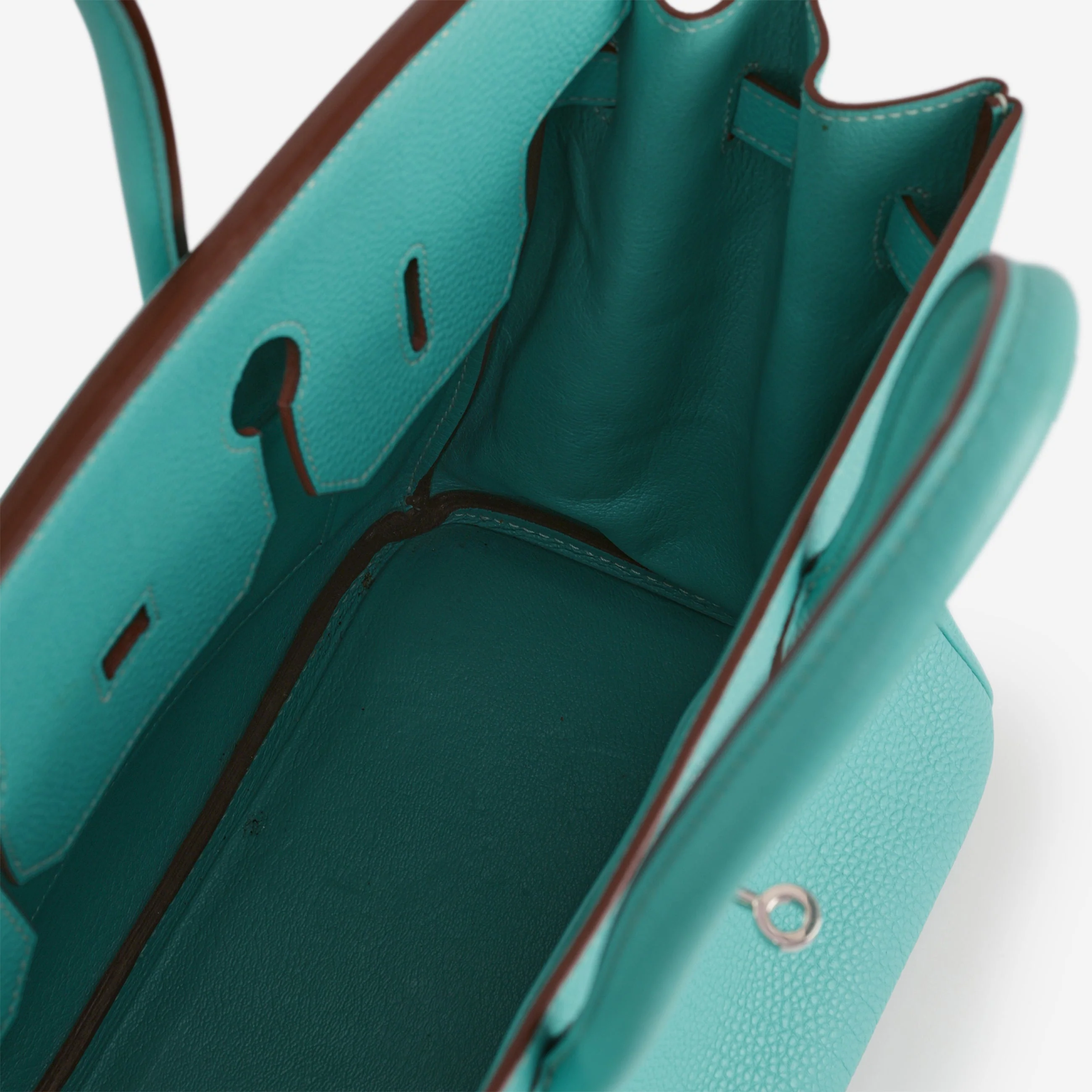 Hermès Birkin 35 - Bleu Lagoon Togo | Palladium Hardware - Image 14