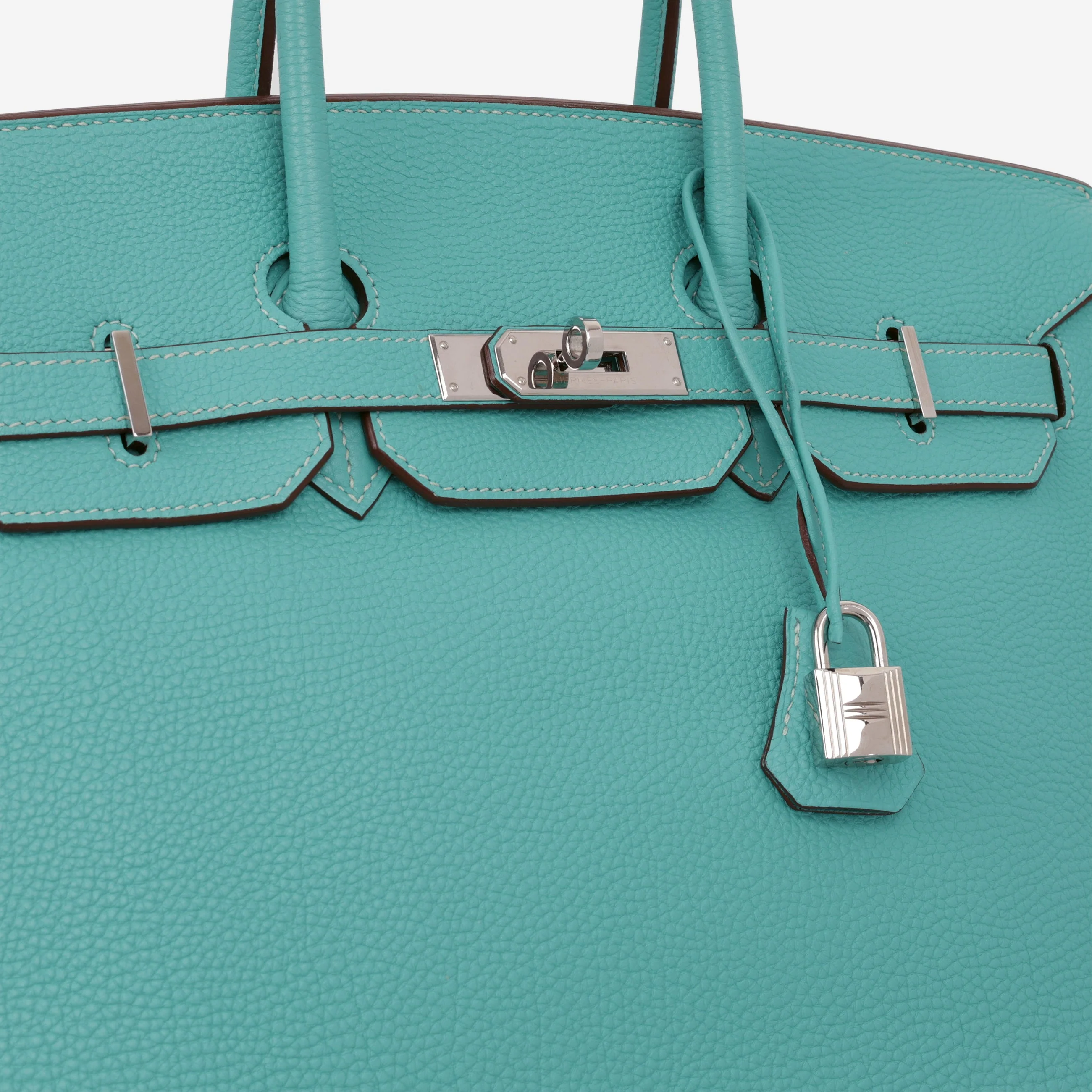 Hermès Birkin 35 - Bleu Lagoon Togo | Palladium Hardware - Image 16
