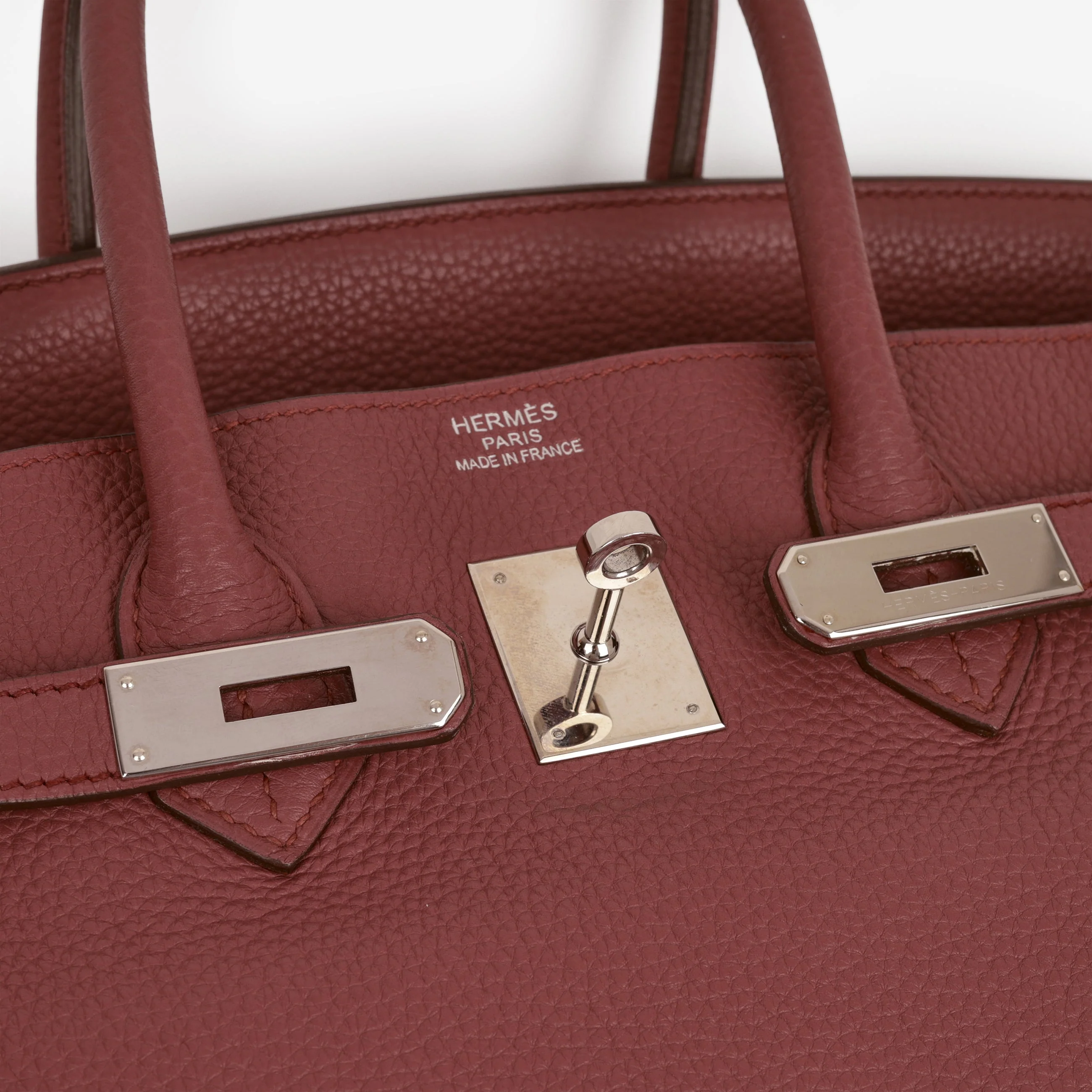 Hermès Birkin 35 - Bois De Rose Clemence | Palladium Hardware - Image 12