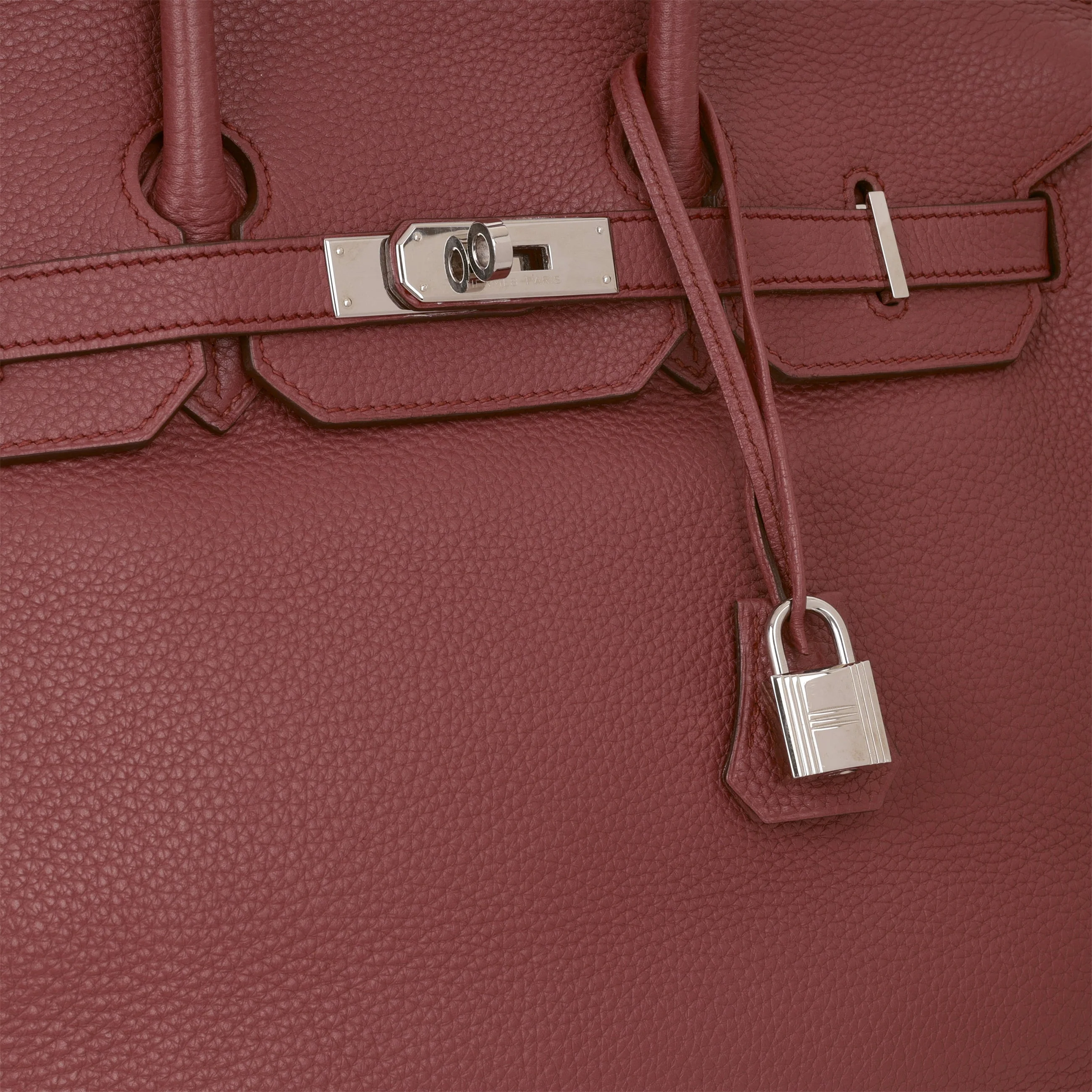 Hermès Birkin 35 - Bois De Rose Clemence | Palladium Hardware - Image 13