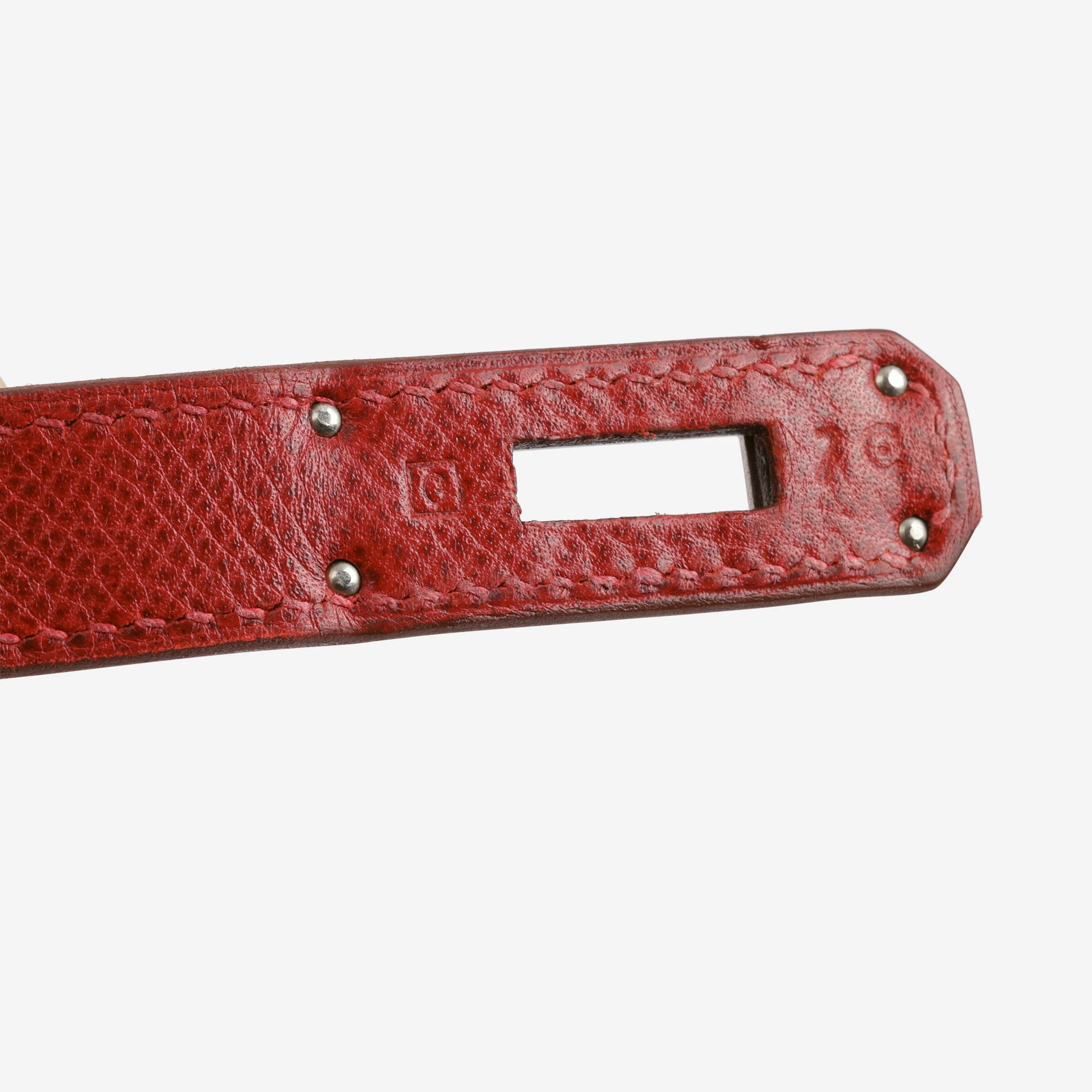 Hermès Birkin 35 - Rouge Amarante Courchevel | Palladium Hardware - Image 7