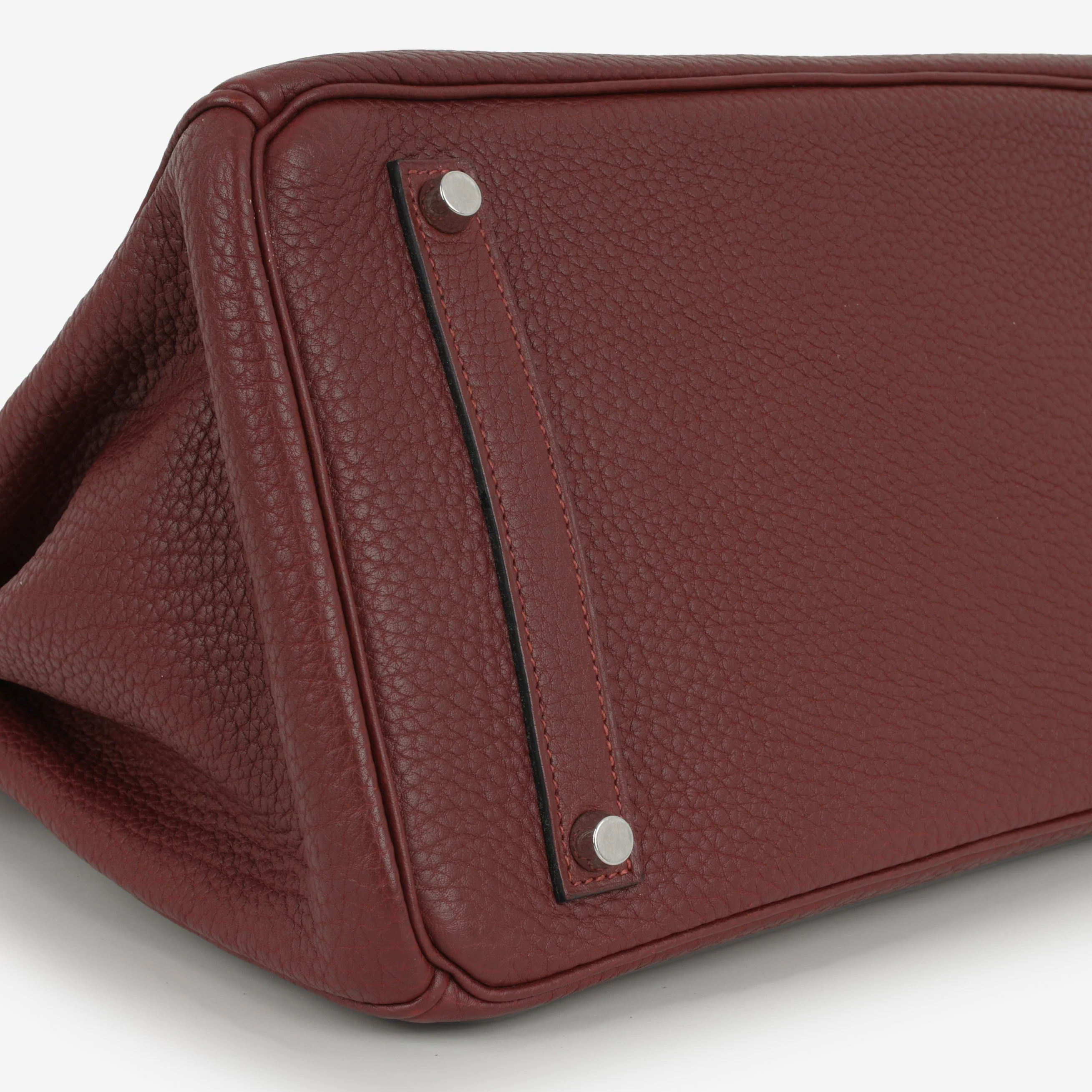 Hermès Birkin 35 - Rouge H Fjord | Palladium Hardware - Image 5
