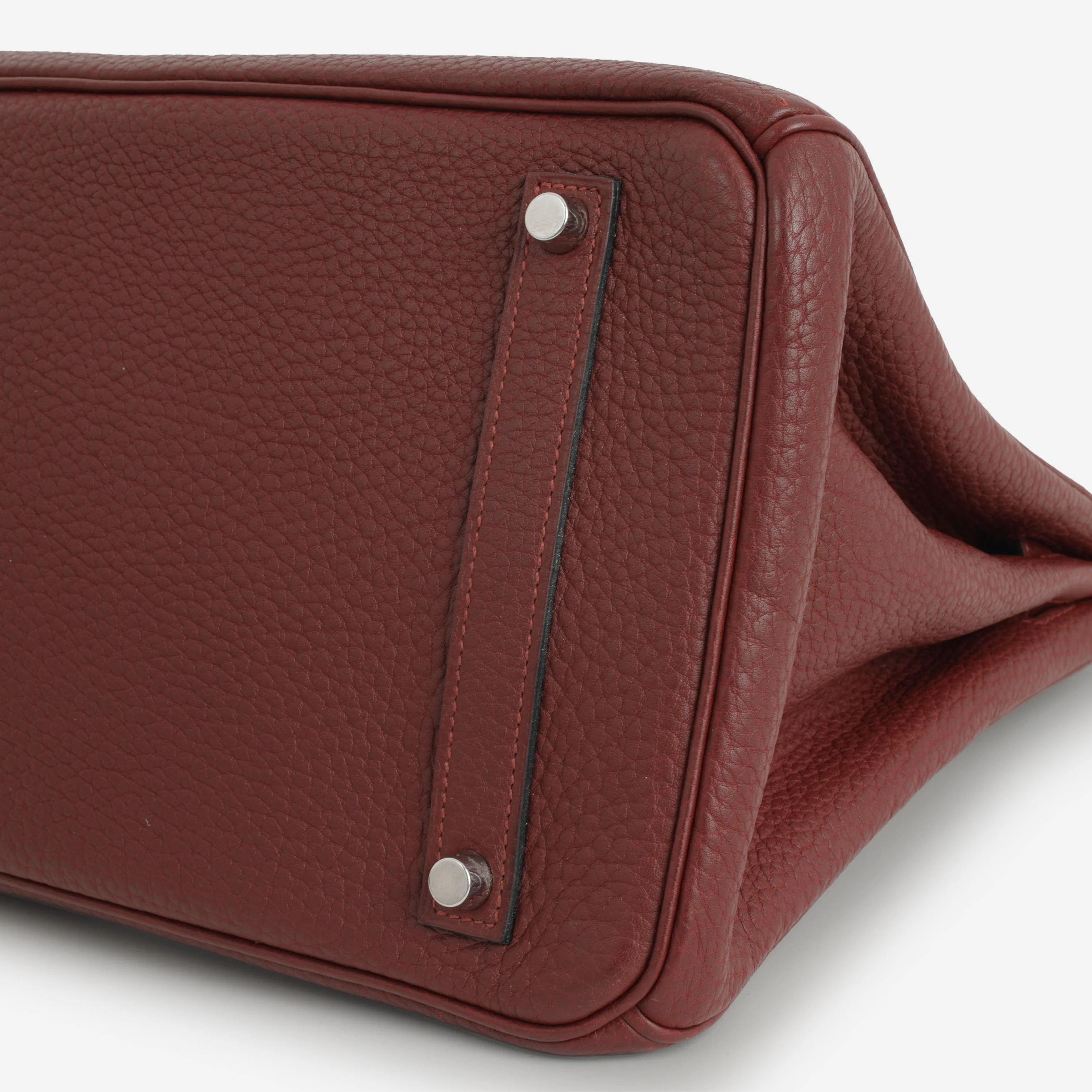 Hermès Birkin 35 - Rouge H Fjord | Palladium Hardware - Image 6