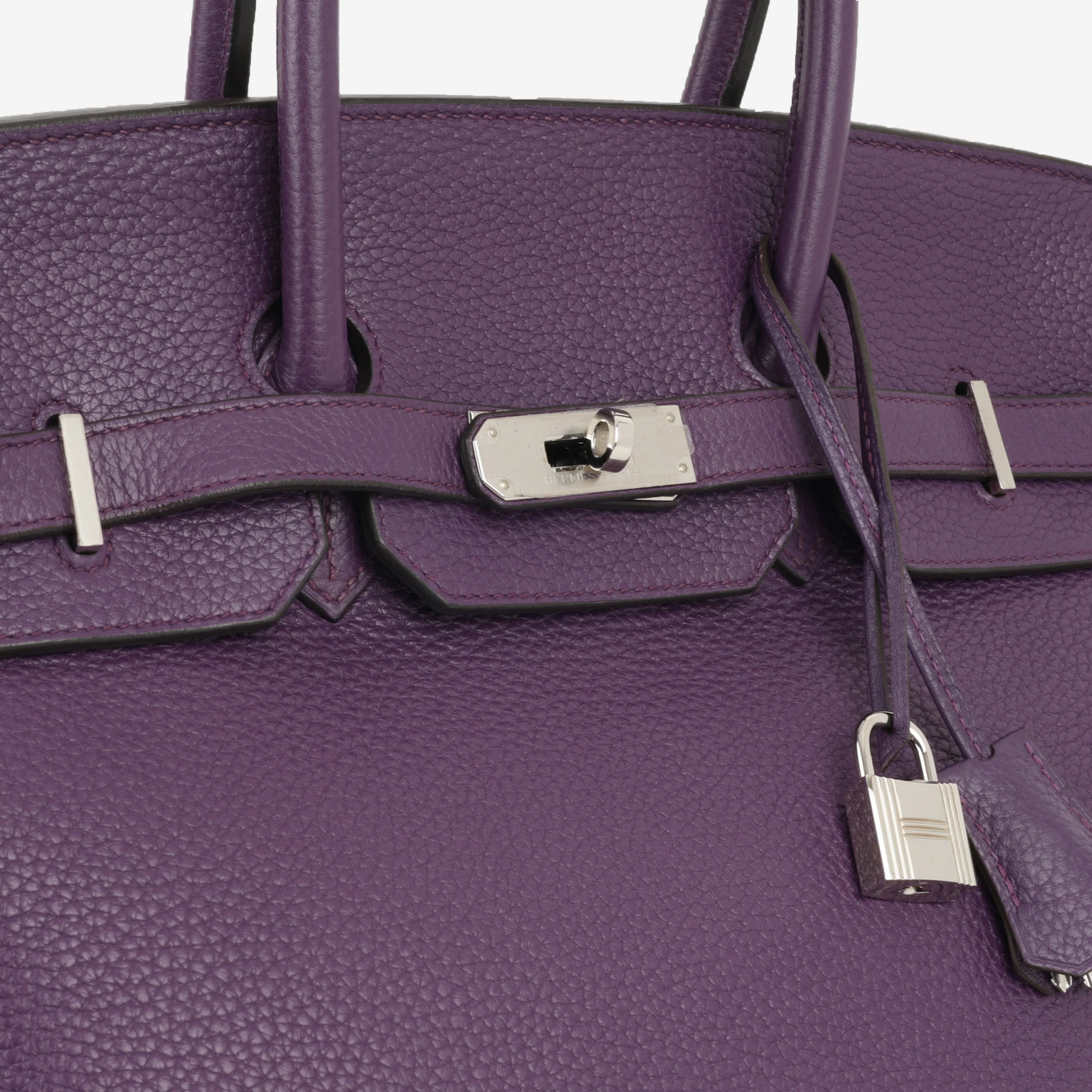 Hermès Birkin 35 - Ultraviolet Togo | Palladium Hardware - Image 7