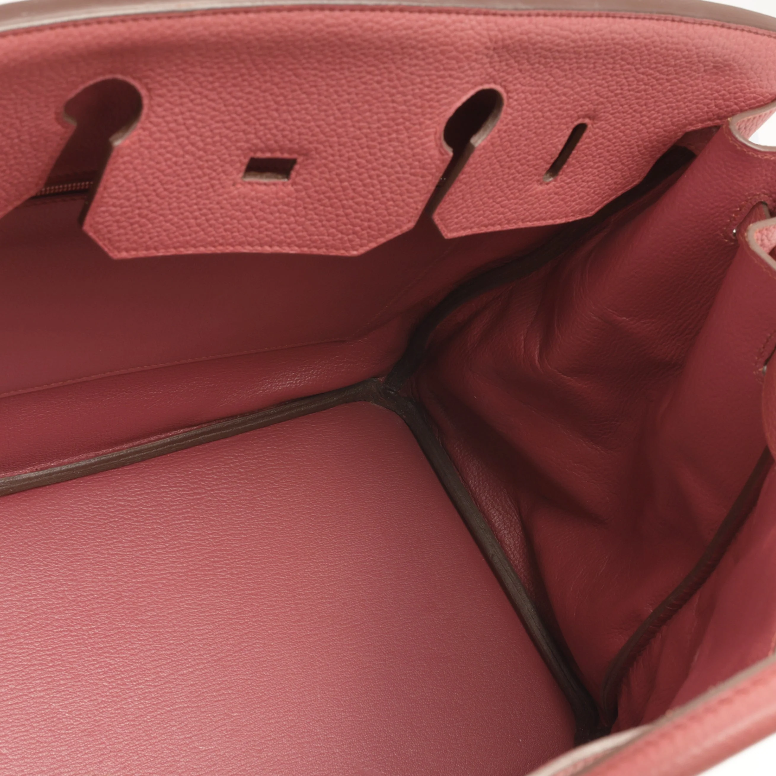 Hermès Birkin 40 - Bois De Rose Clemence | Palladium Hardware - Image 10