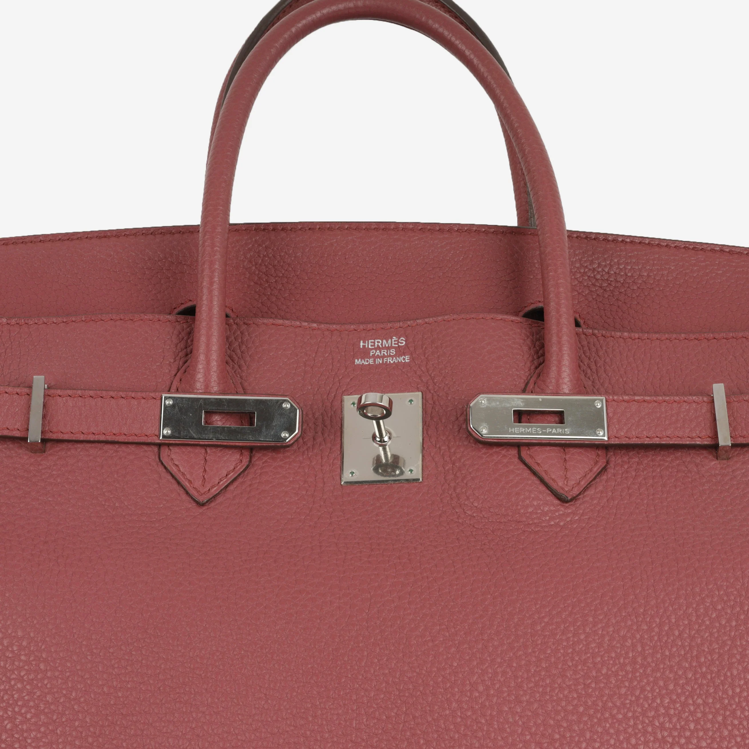 Hermès Birkin 40 - Bois De Rose Clemence | Palladium Hardware - Image 9