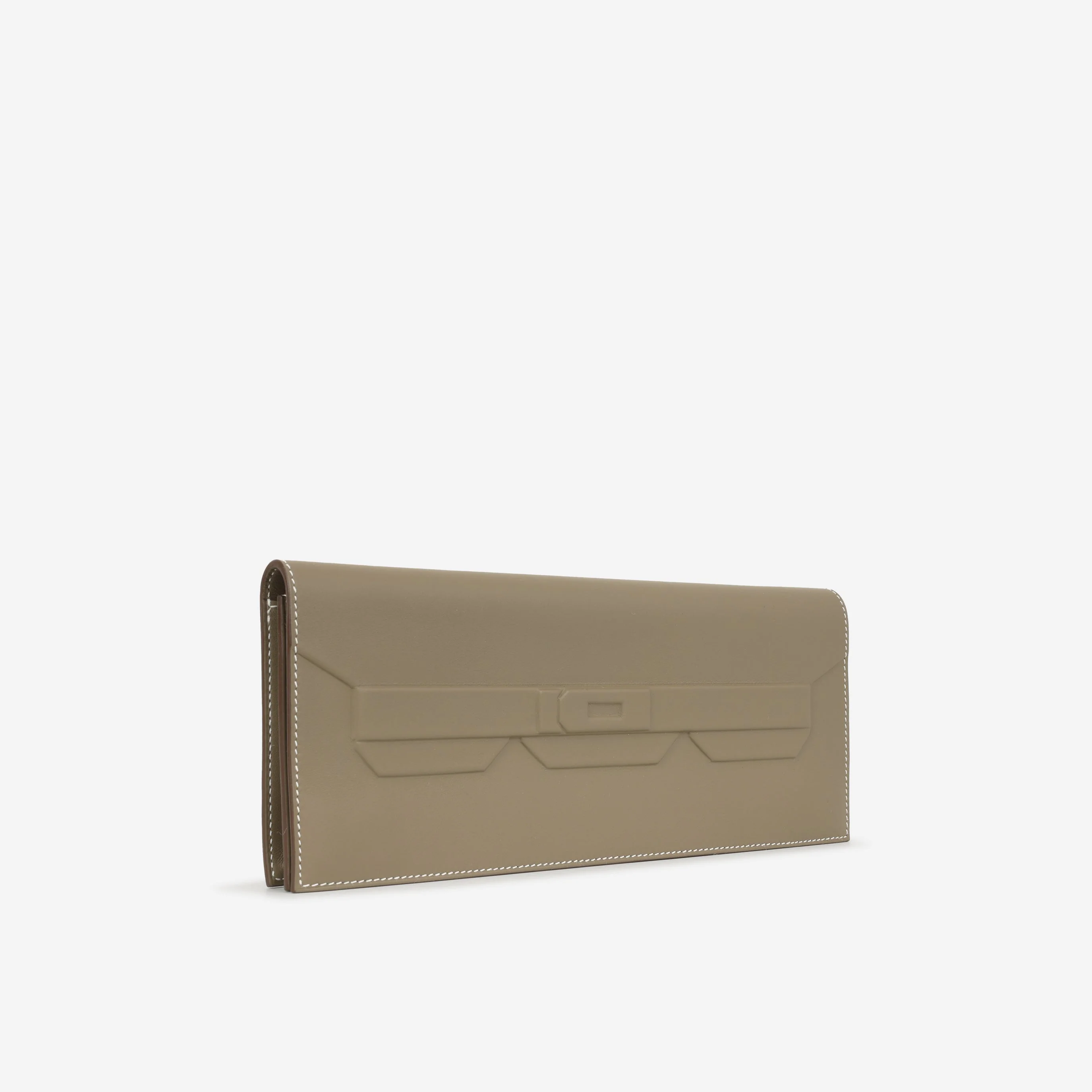 Hermès Birkin Shadow Clutch - Etoupe - Image 2