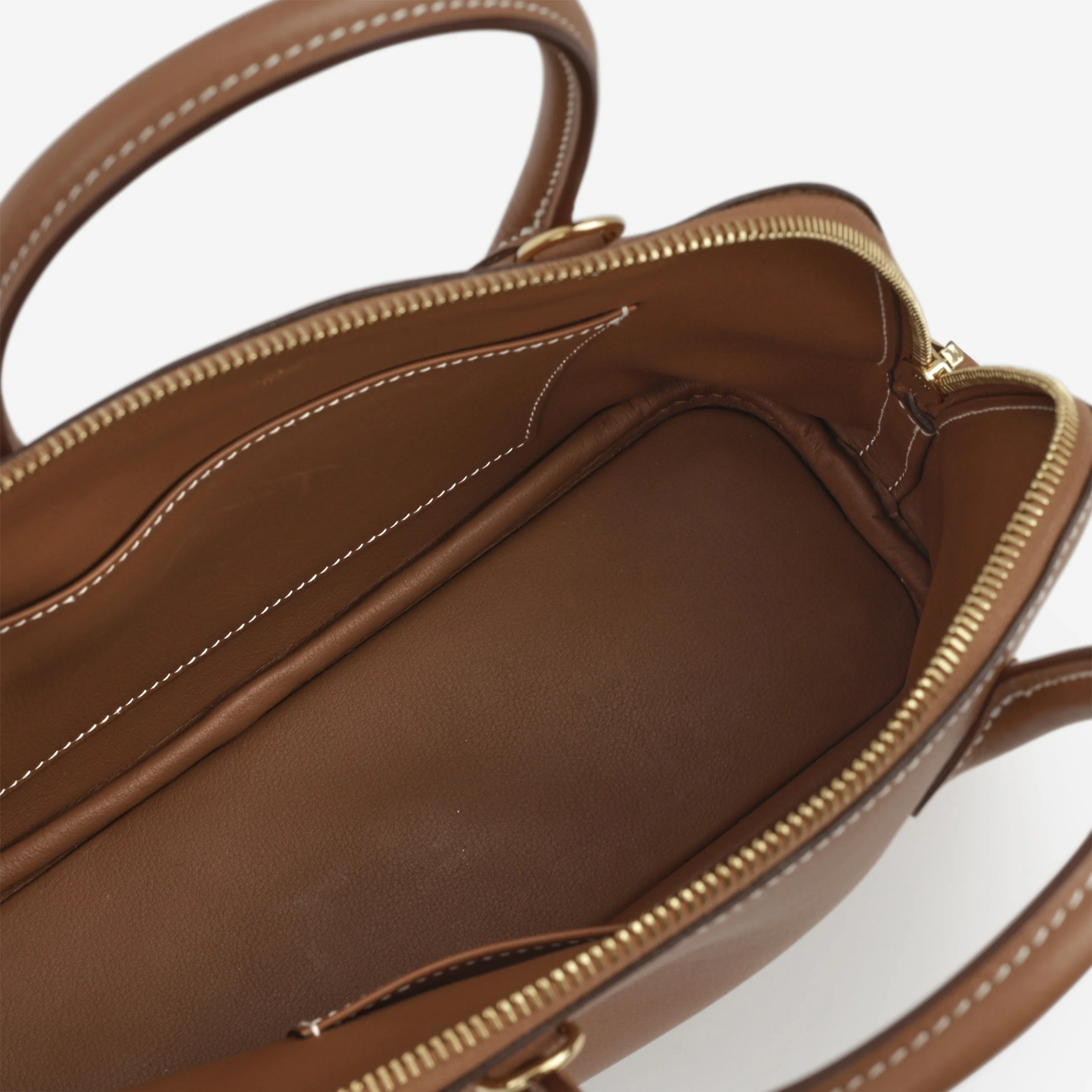 Hermès Bolide 25 - Gold Evercolor | Gold Hardware - Image 5