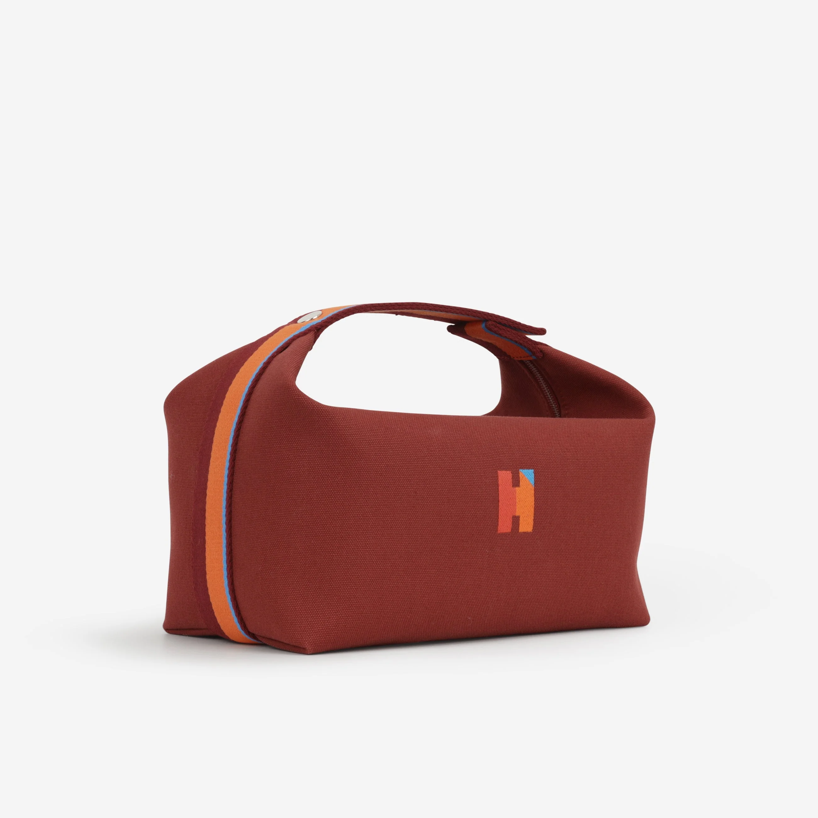 Hermès Bride-A-Brac Pavillion GM - Rouge H Canvas | Palladium Hardware - Image 2