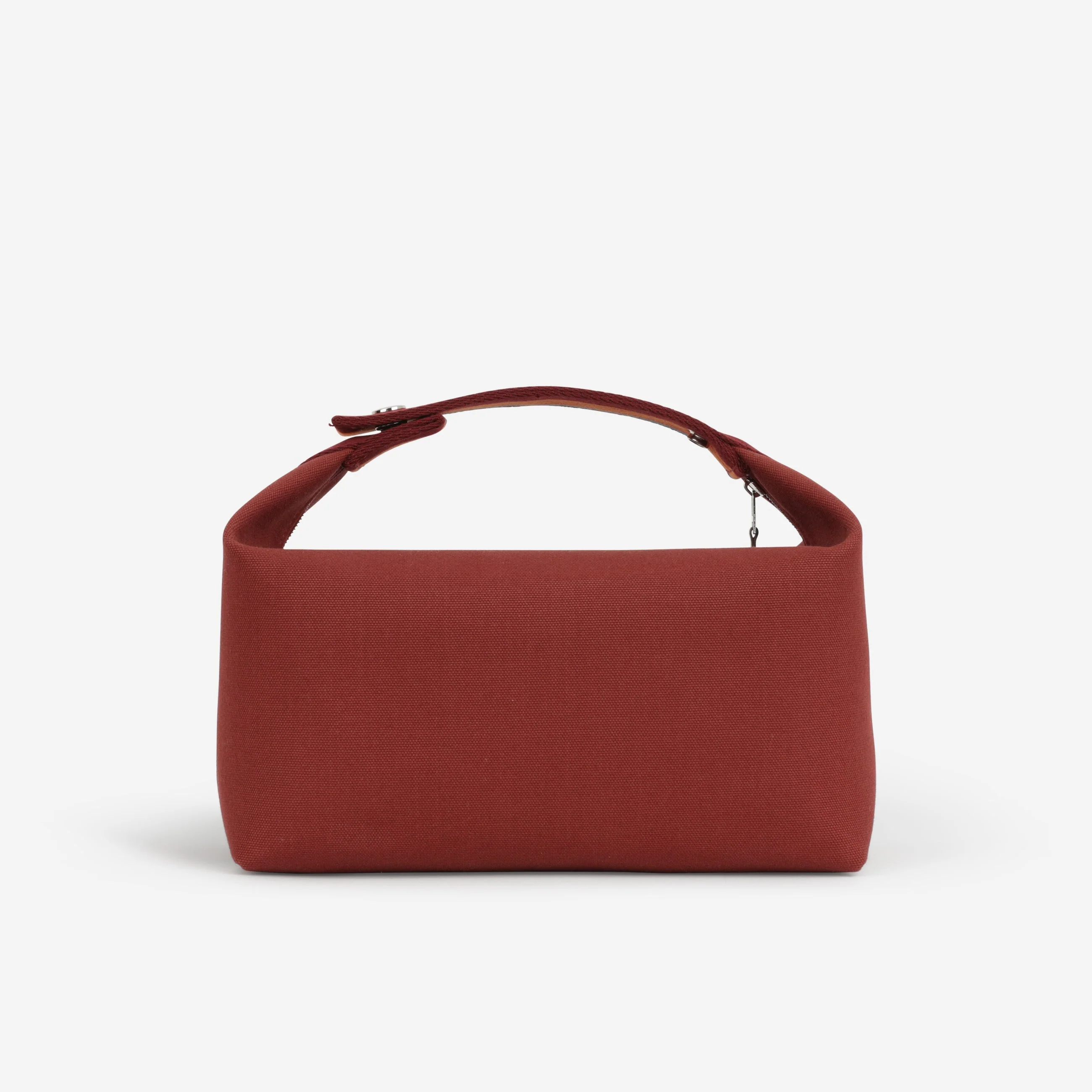Hermès Bride-A-Brac Pavillion GM - Rouge H Canvas | Palladium Hardware - Image 3