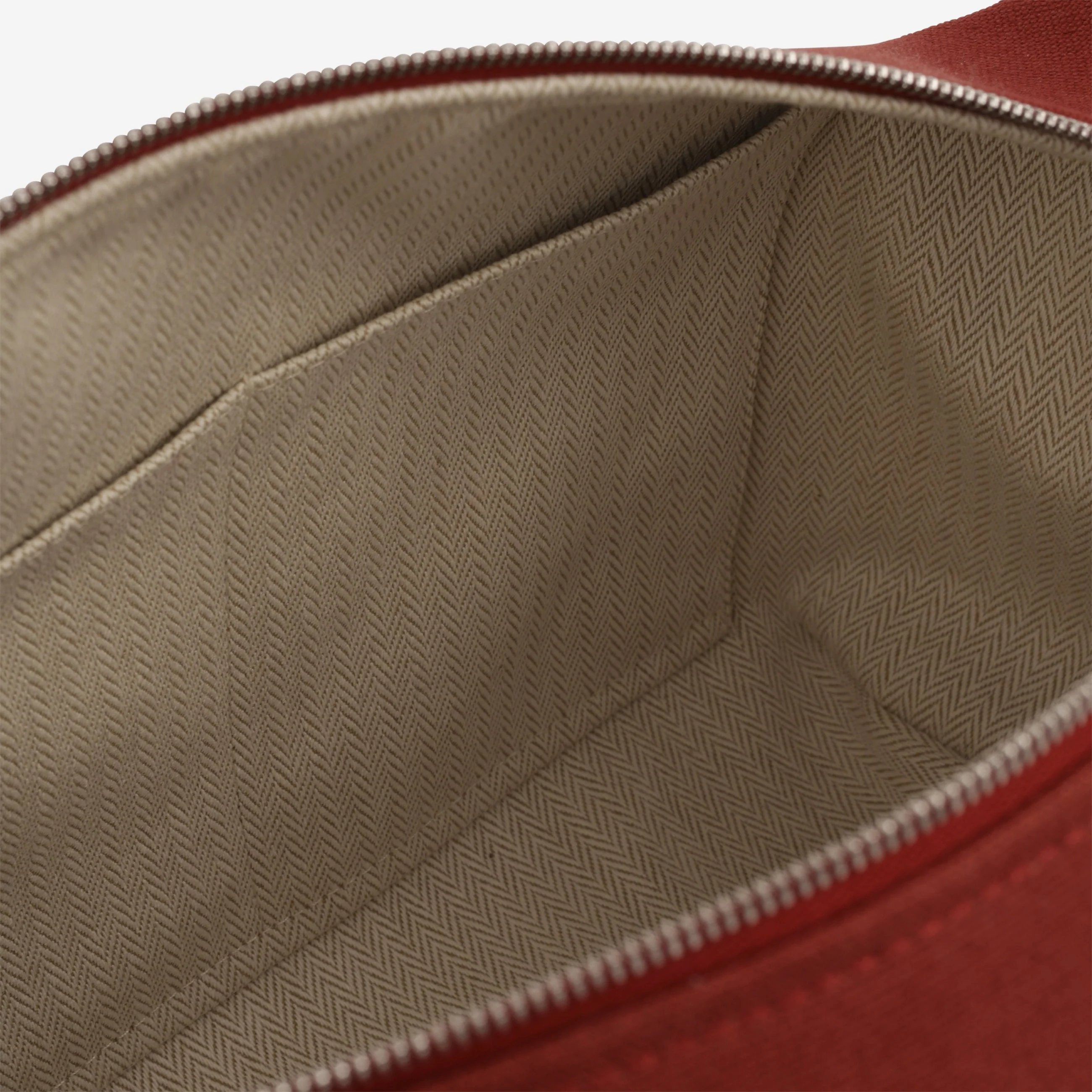 Hermès Bride-A-Brac Pavillion GM - Rouge H Canvas | Palladium Hardware - Image 6