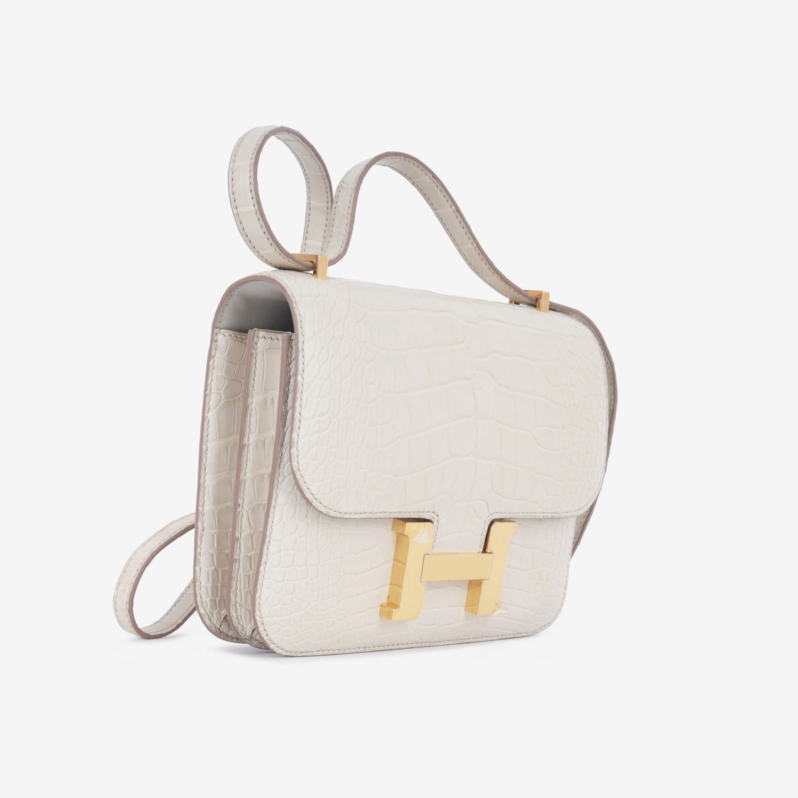 Hermès Constance 18 - Beton Alligator |  Gold Hardware - Image 2