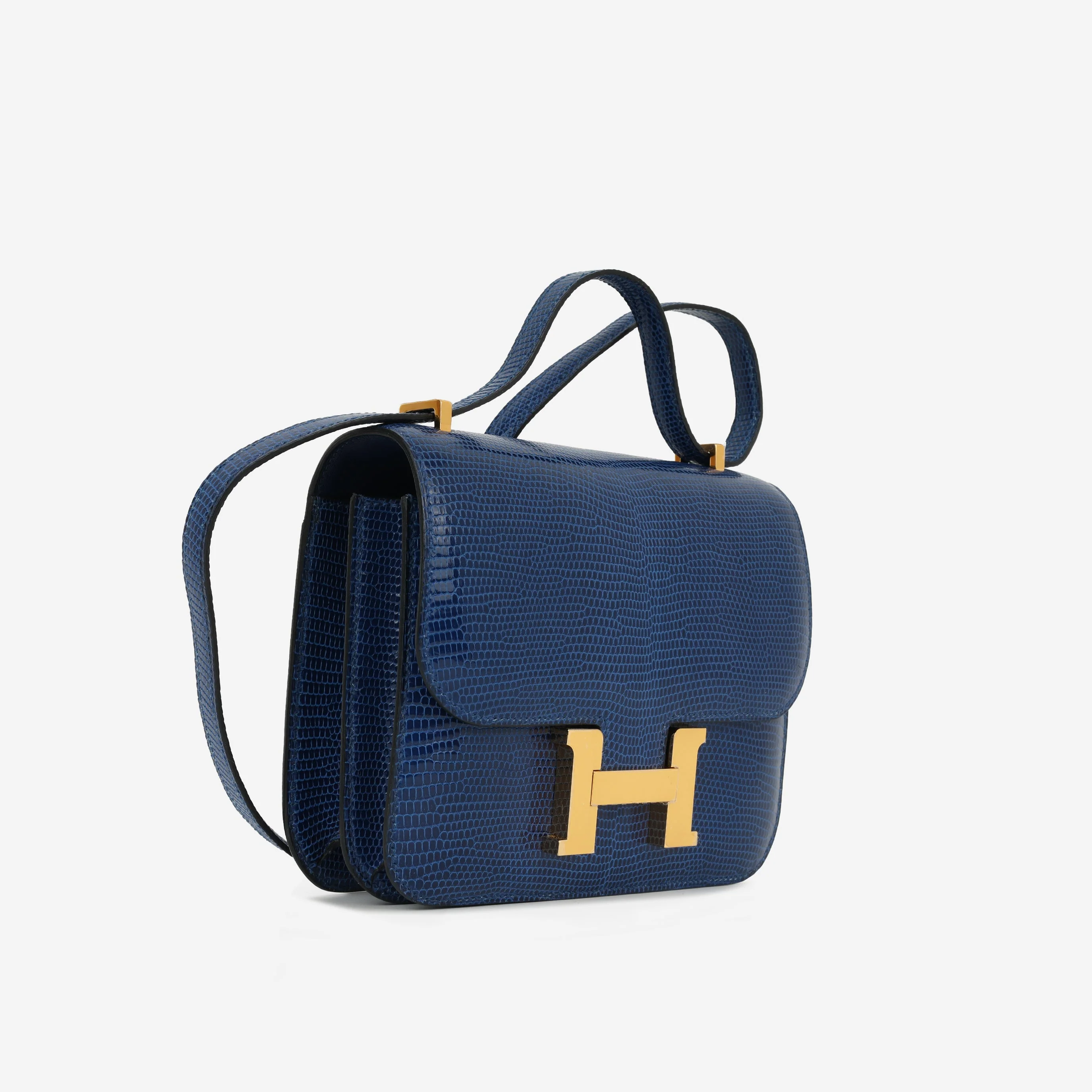Hermès Constance 18 - Bleu Saphire Varanus Niloticus Lizard - Image 2