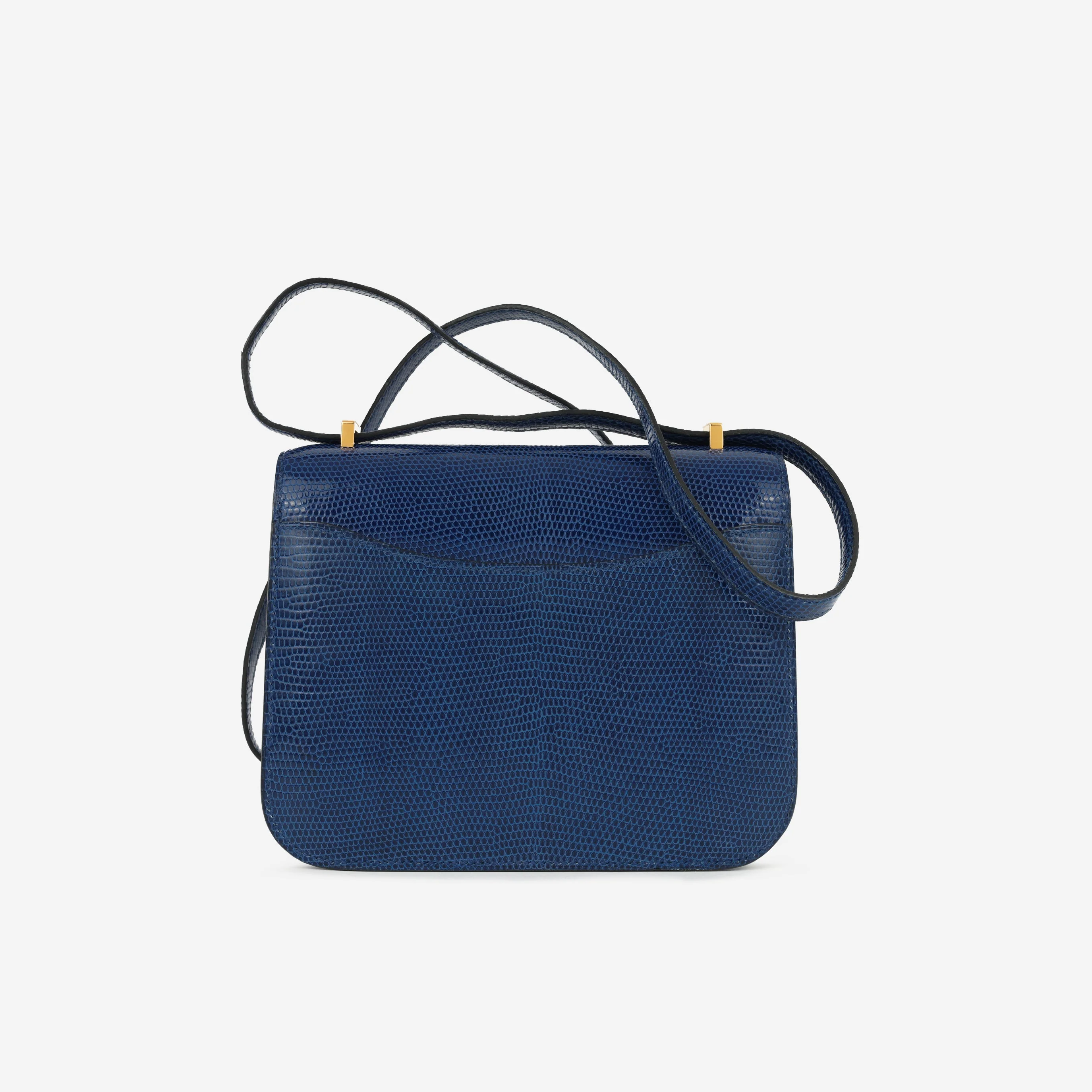 Hermès Constance 18 - Bleu Saphire Varanus Niloticus Lizard - Image 8