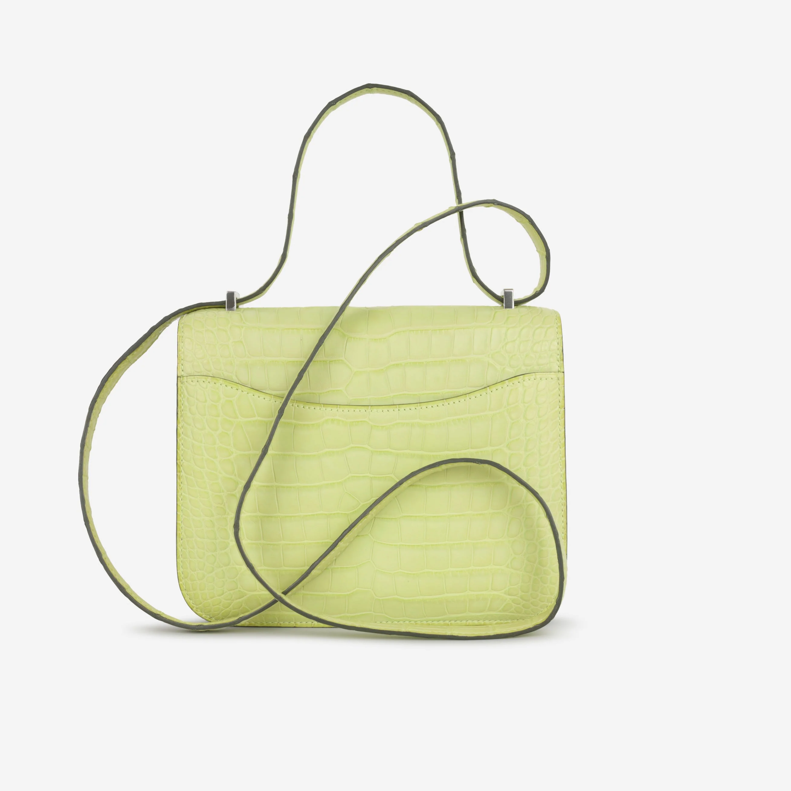 Hermès Constance 18 - Jaune Bourgeon Matte Alligator Mississippisis | Palladium Hardware - Image 3