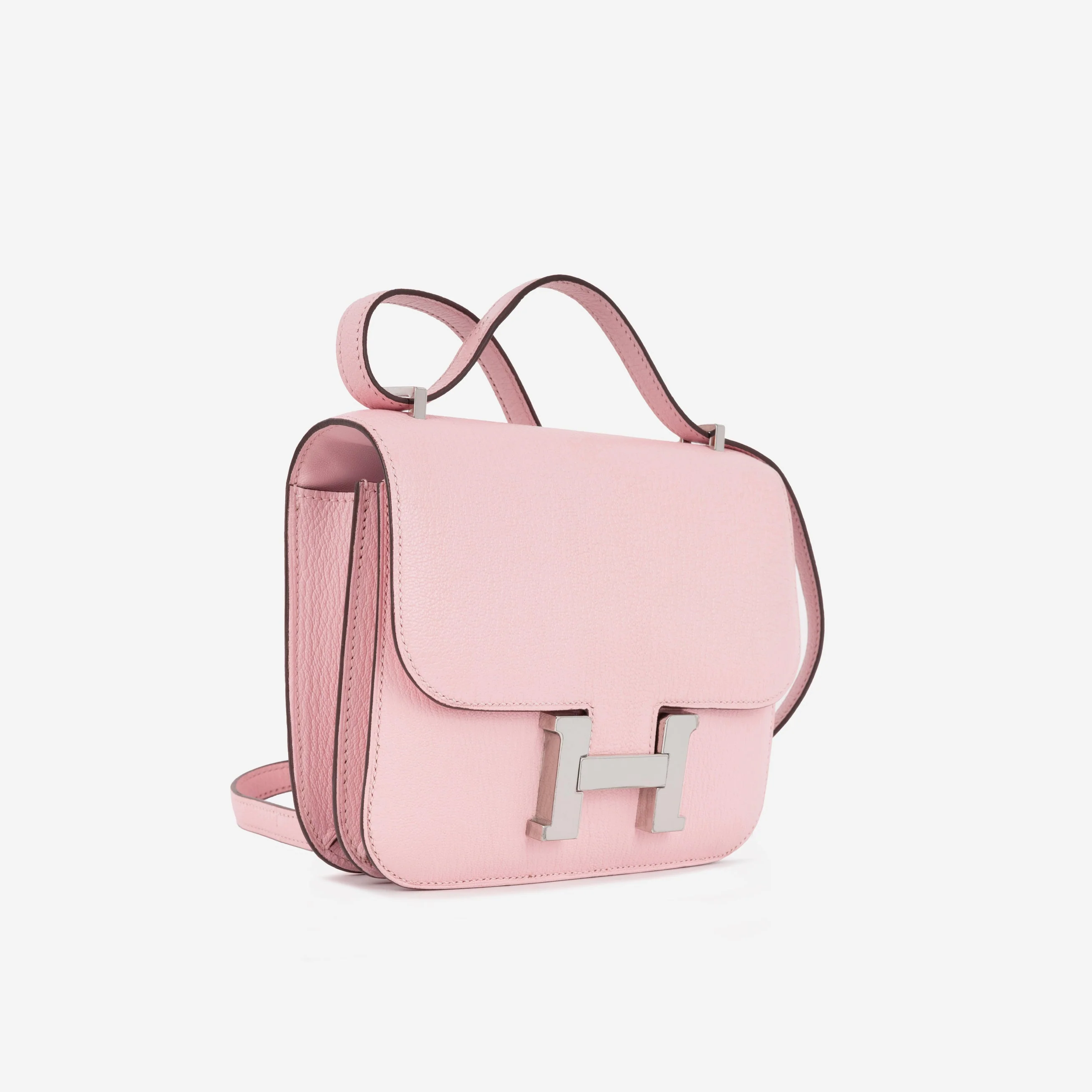 Hermès Constance 18 - Rose Sakura Chevre Mysore | Palladium Hardware - Image 2