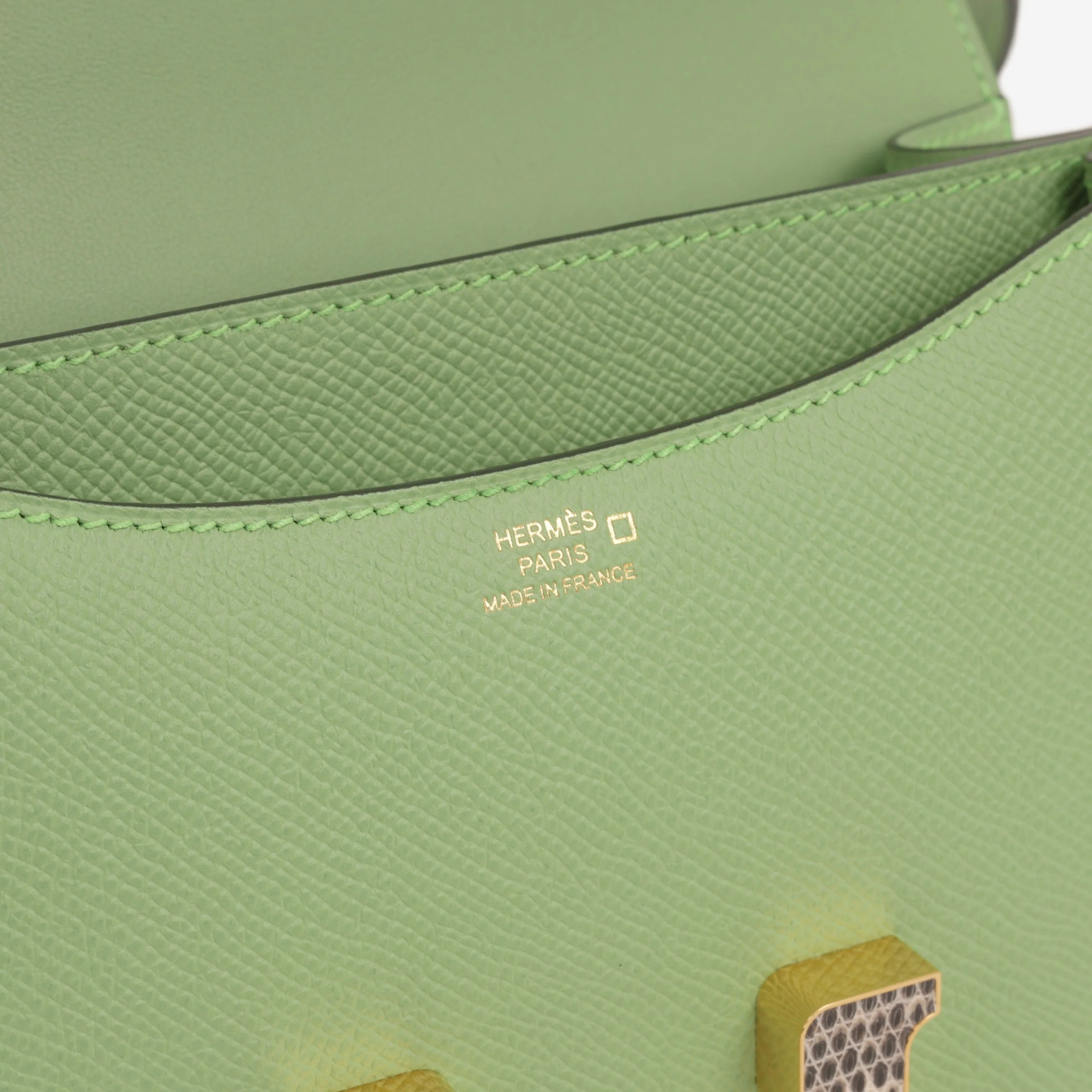 Hermès Constance 18 - Vert Crique Epsom / Alligator / Lizard | Gold Hardware - Image 7