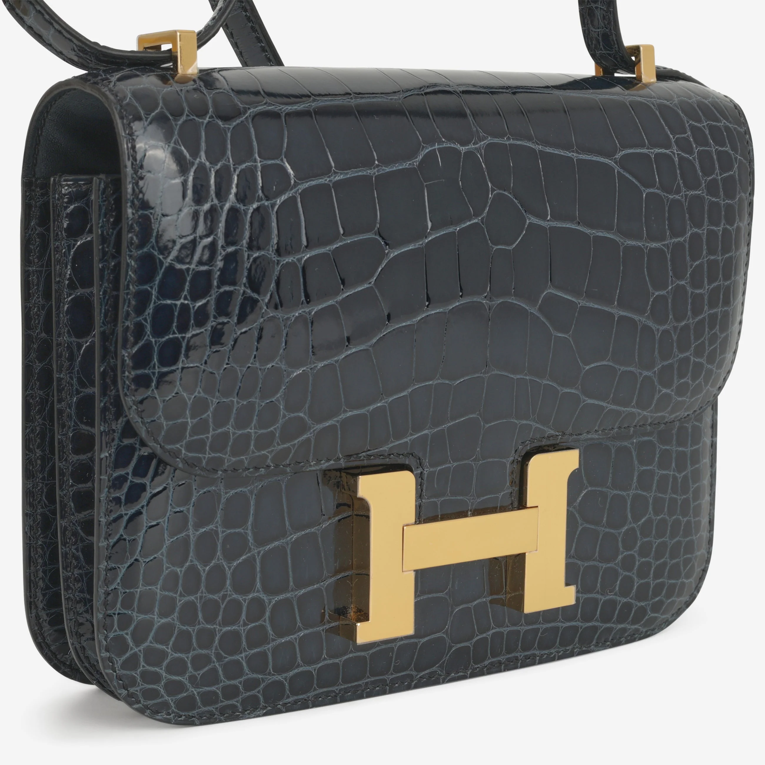 Hermès Constance 18 - Vert Rousseau Alligator Lisse | Gold Hardware - Image 7
