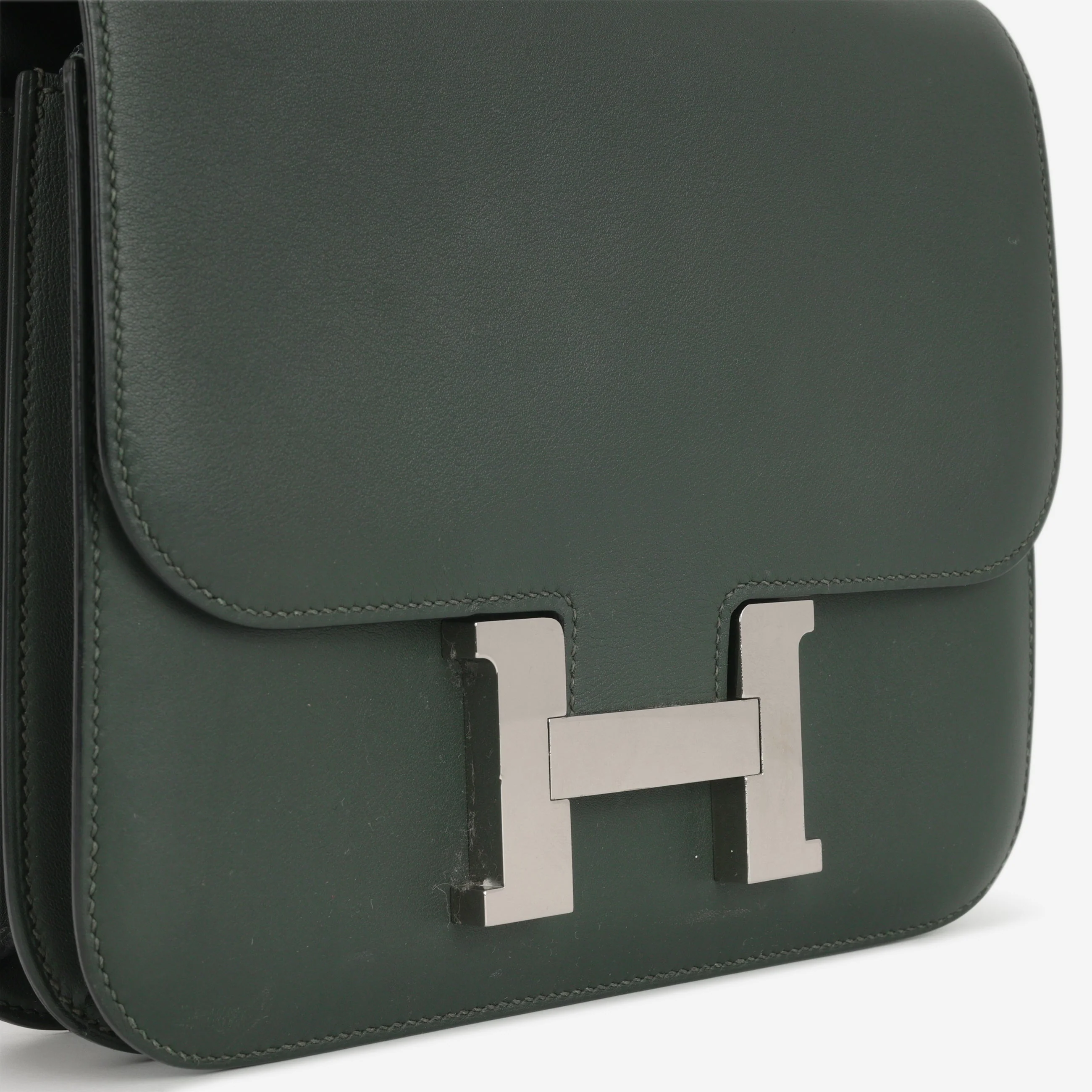 Hermès Constance 24 - Vert Fonce Swift | Palladium Hardware - Image 6