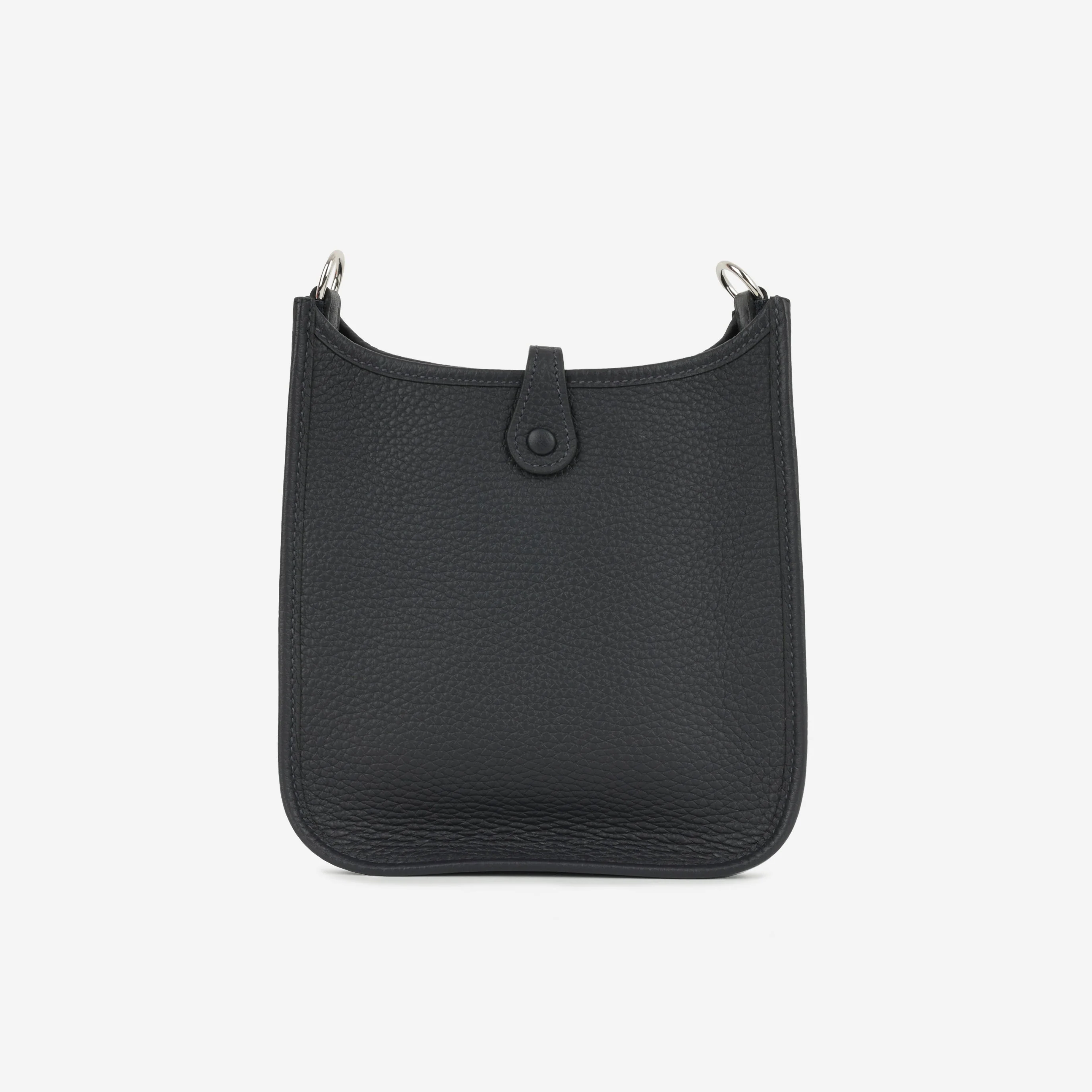Hermès Evelyne TPM - Caban Clemence / Rose Shocking - Bleu Indigo Strap | Palladium Hardware - Image 4