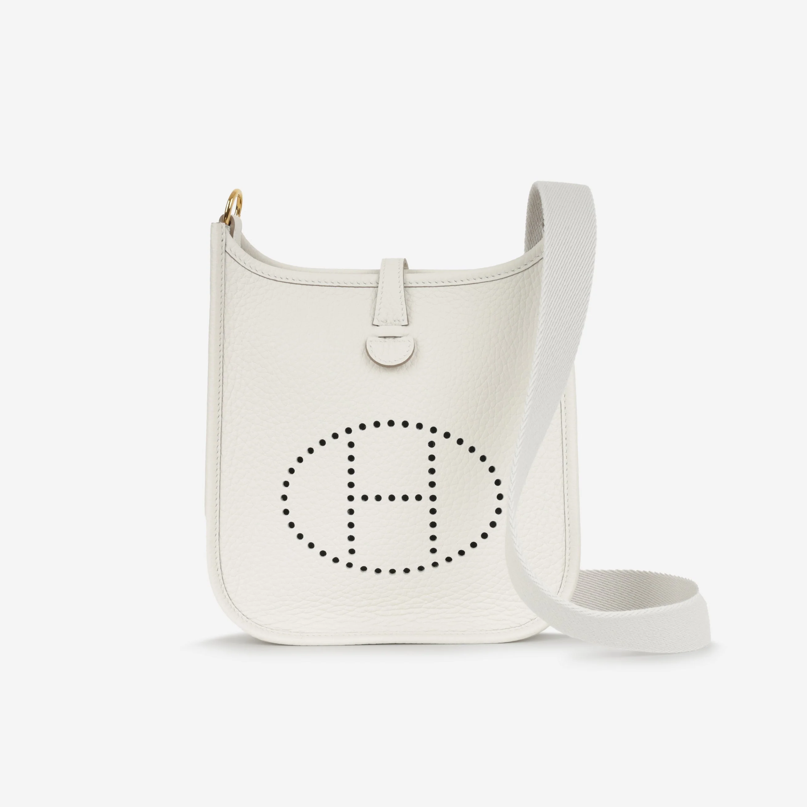 Hermès Evelyne TPM - Gris Pale Clemence | Gold Hardware - Image 7