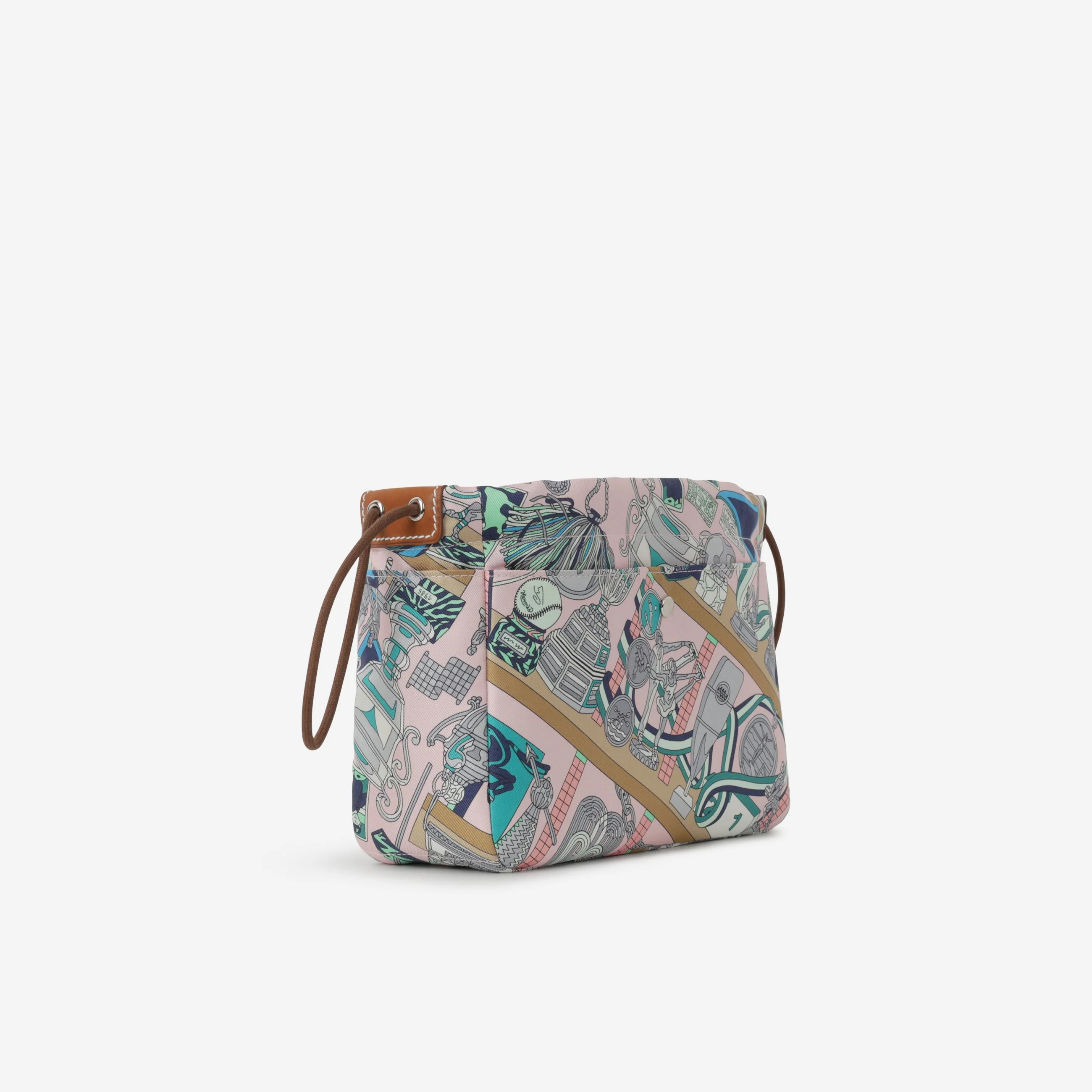 Hermès Fourbi 20 Les Trophees - Rose Darling / Gris Mouette / Fauve | Palladium Hardware - Image 2