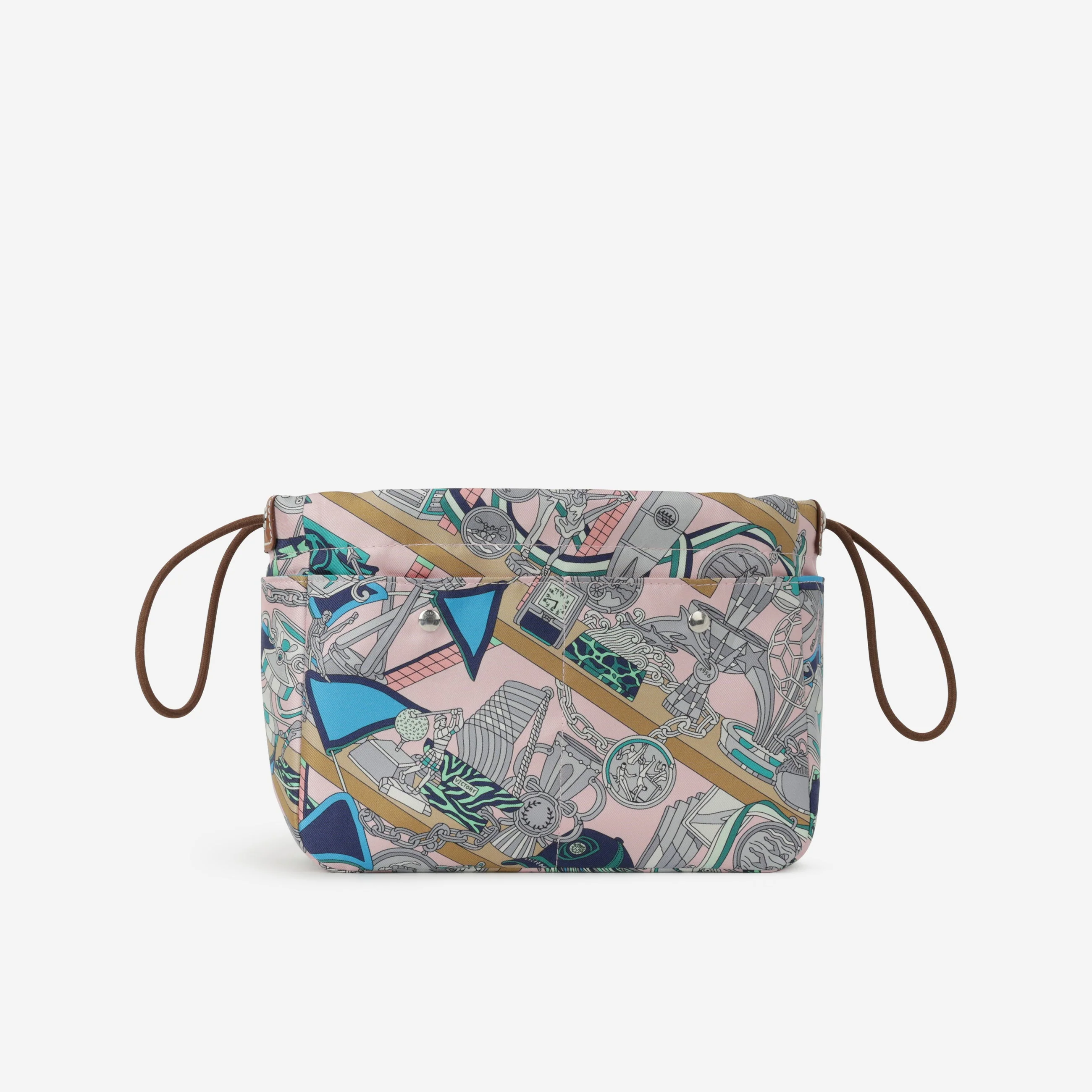 Hermès Fourbi 20 Les Trophees - Rose Darling / Gris Mouette / Fauve | Palladium Hardware - Image 3