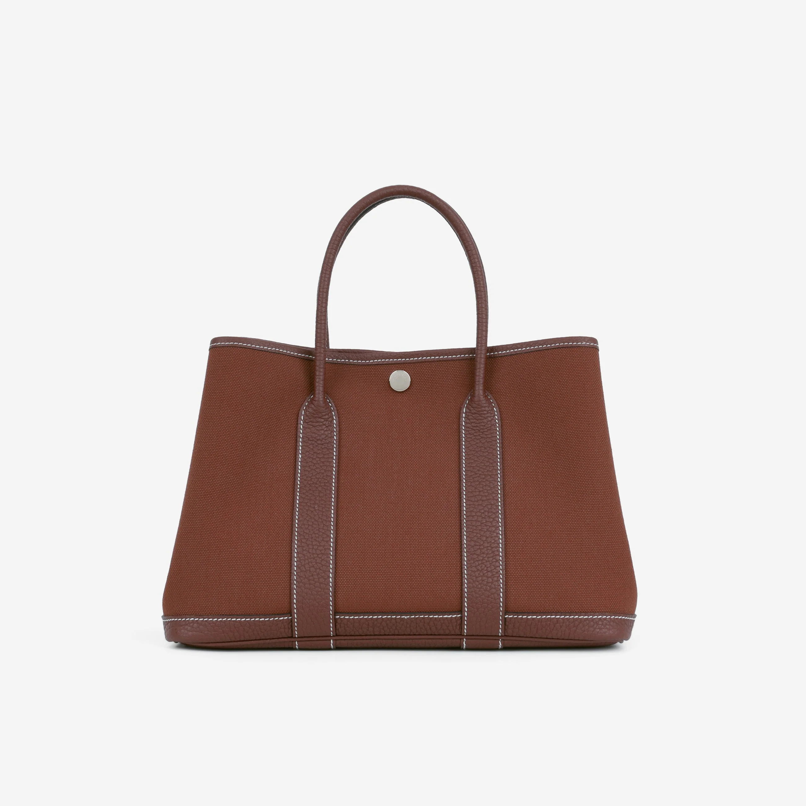 Hermès Garden Party 30 - Rouge H Canvas / Negonda | Palladium Hardware - Image 3