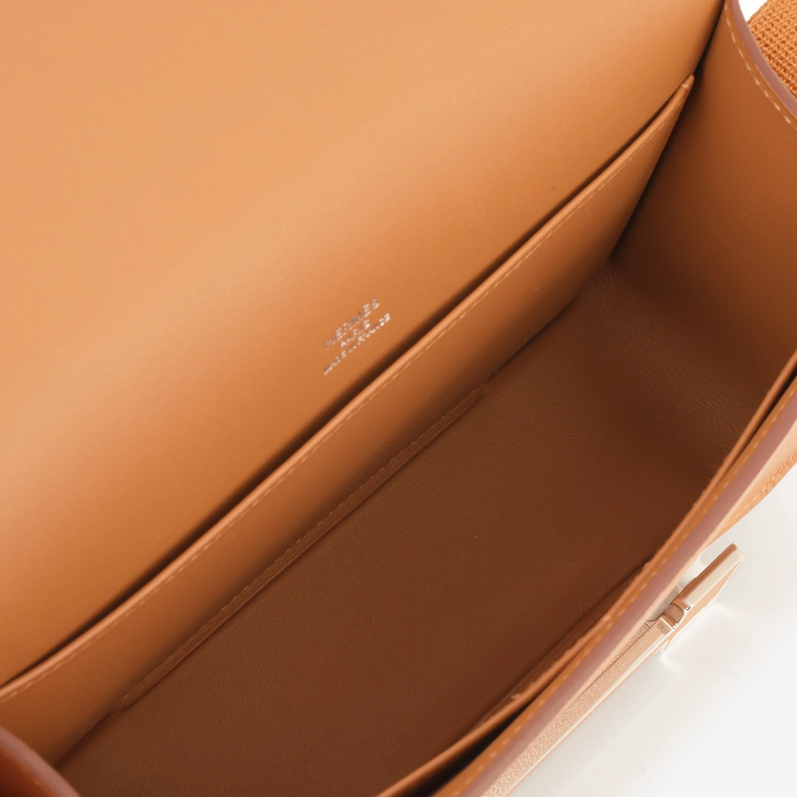 Hermès Geta Bag - Gold Evercolor | Palladium Hardware - Image 5
