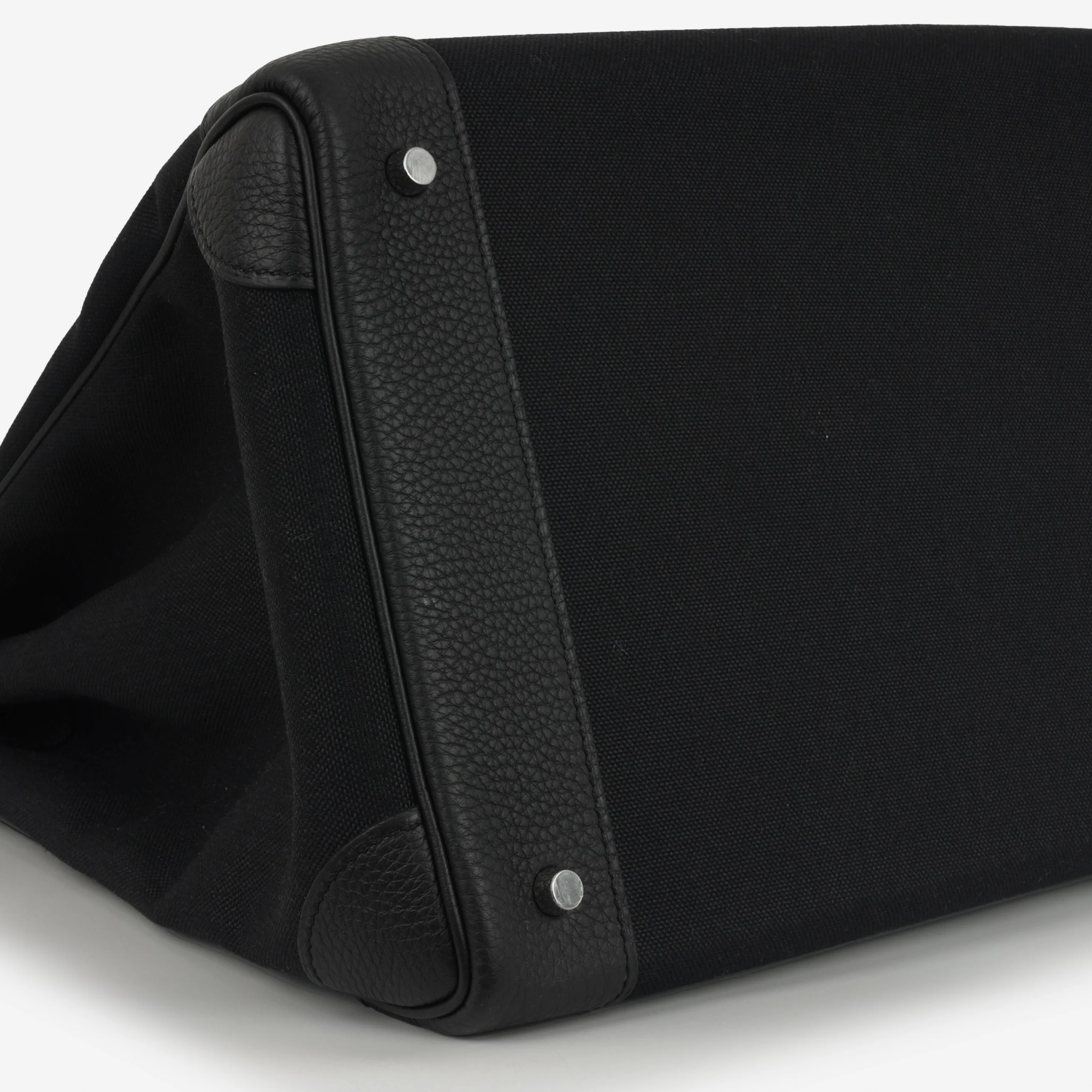 Hermès HAC 40 - Noir Toile/Togo | Palladium Hardware - Image 5