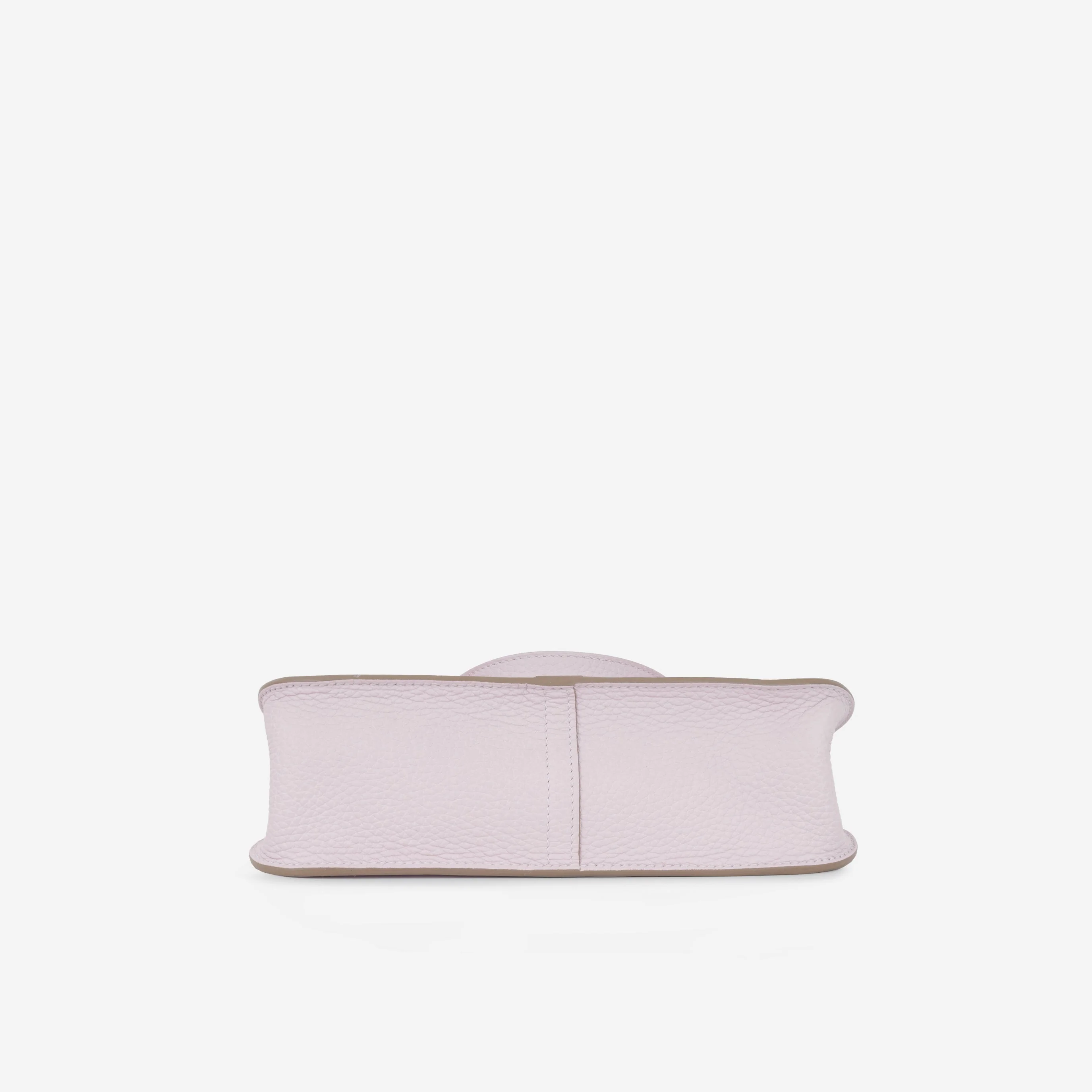 Hermès Halzan 25 Verso - Mauve Pale Clemence / Gold Swift | Palladium Hardware - Image 4