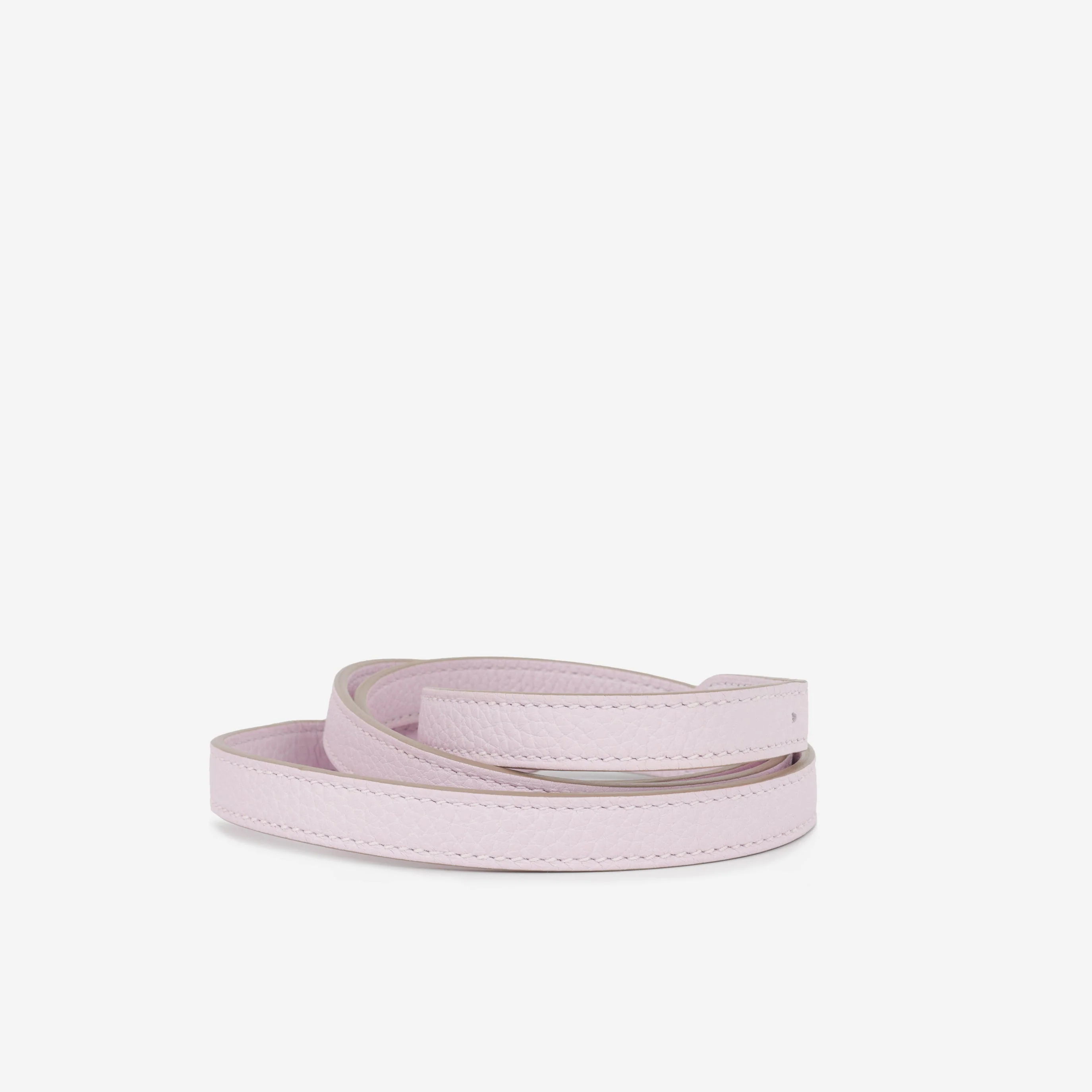 Hermès Halzan 25 Verso - Mauve Pale Clemence / Gold Swift | Palladium Hardware - Image 5